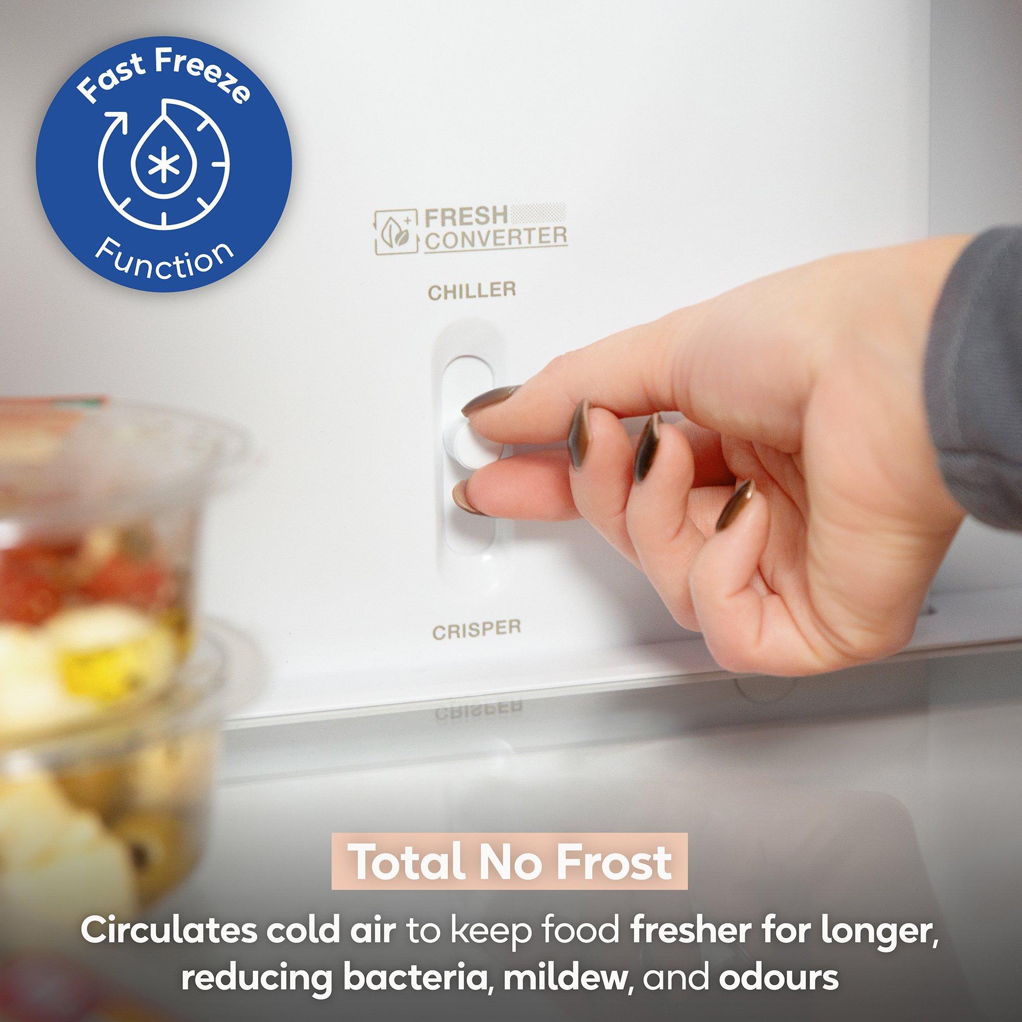 Black - Russell Hobbs - RH184FF602C1B Total No Frost Fridge Freezer Black - 7