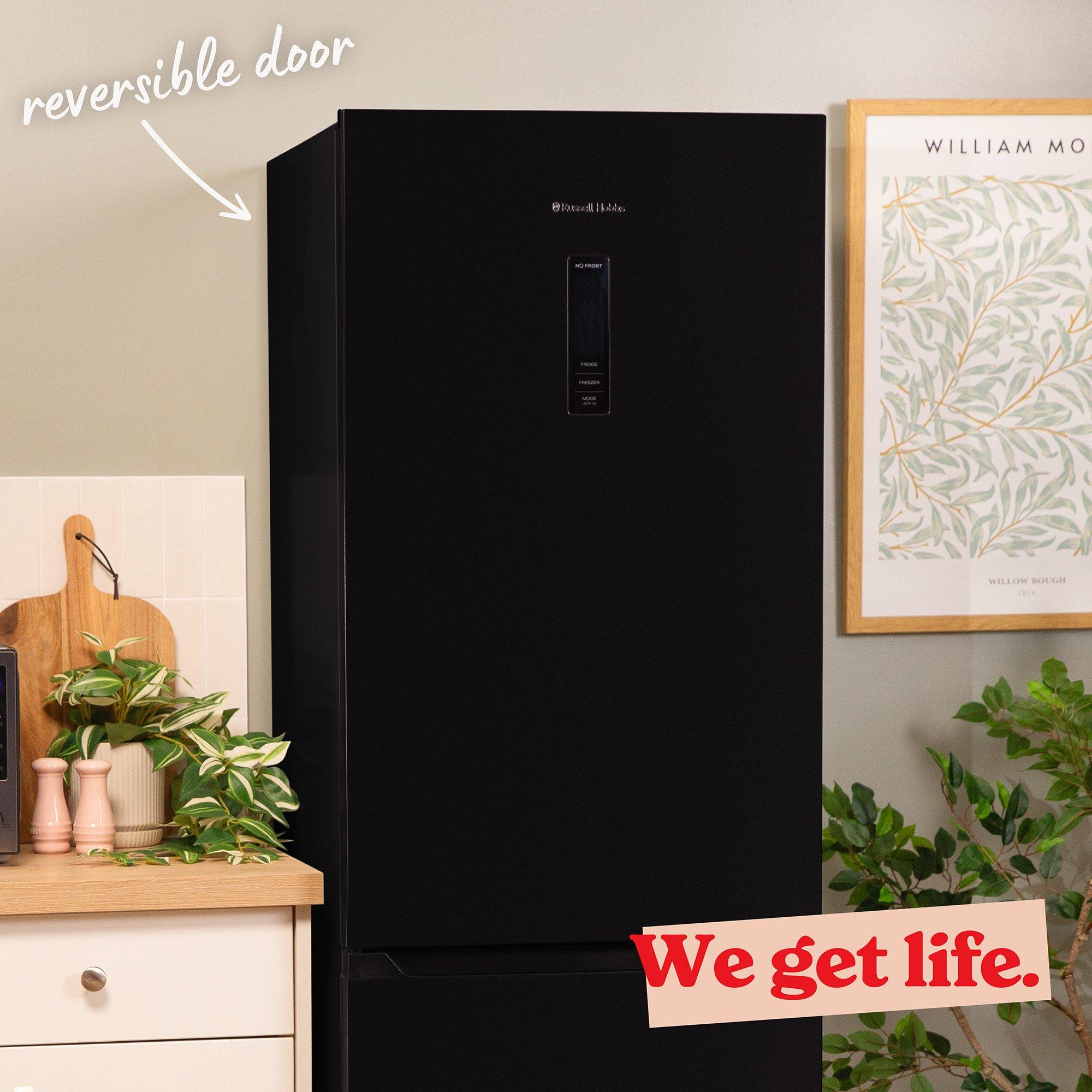 Black - Russell Hobbs - RH184FF602C1B Total No Frost Fridge Freezer Black - 8