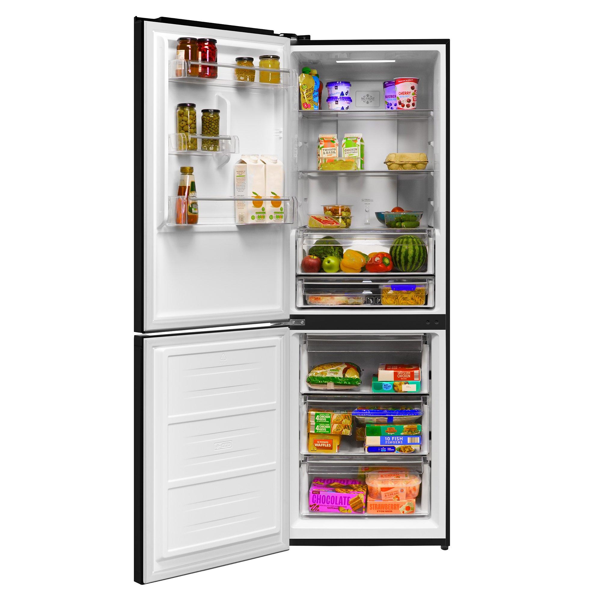 Black - Russell Hobbs - RH184FF602C1B Total No Frost Fridge Freezer Black - 10