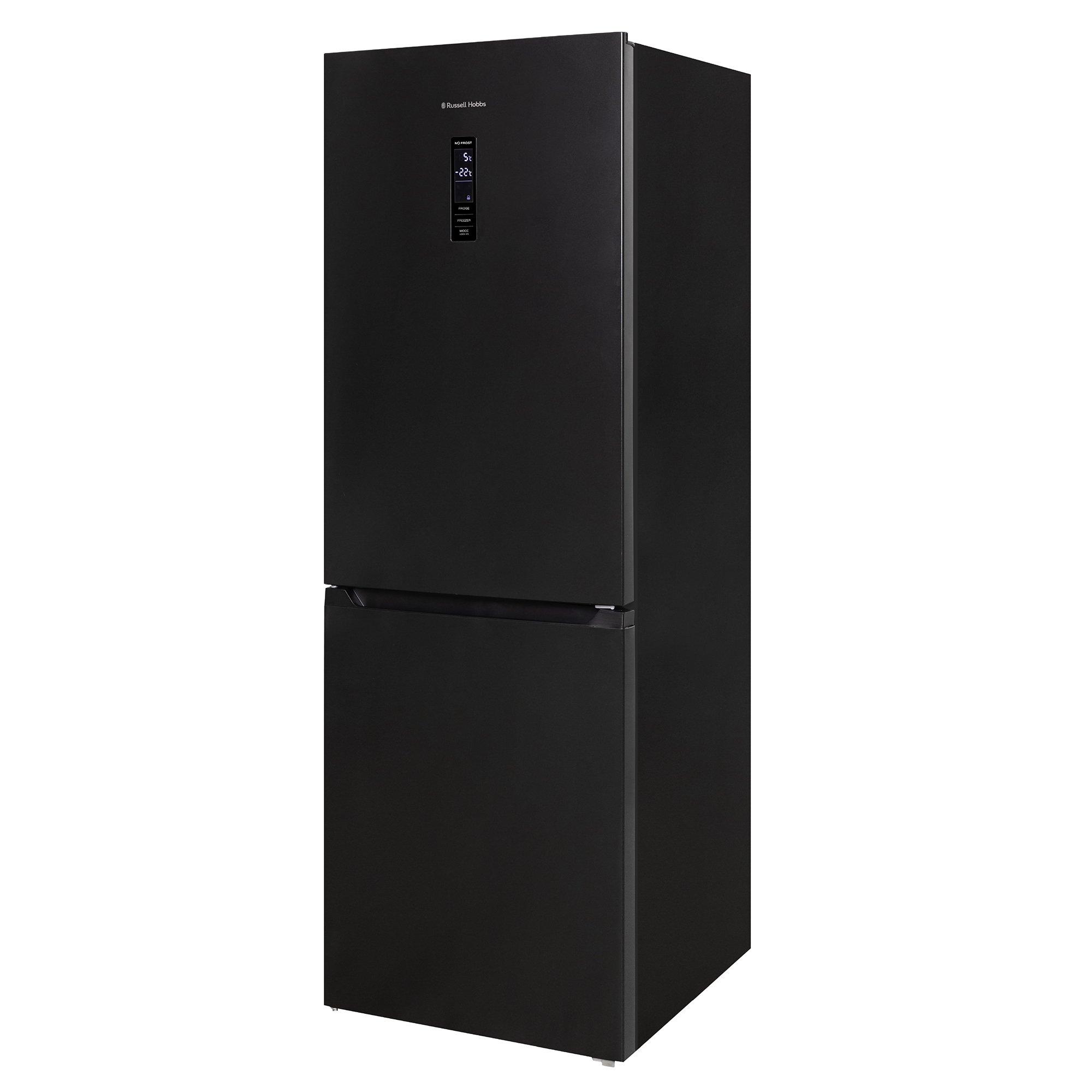 Black - Russell Hobbs - RH184FF602C1 Fridge Freezer in Black Steel - 12