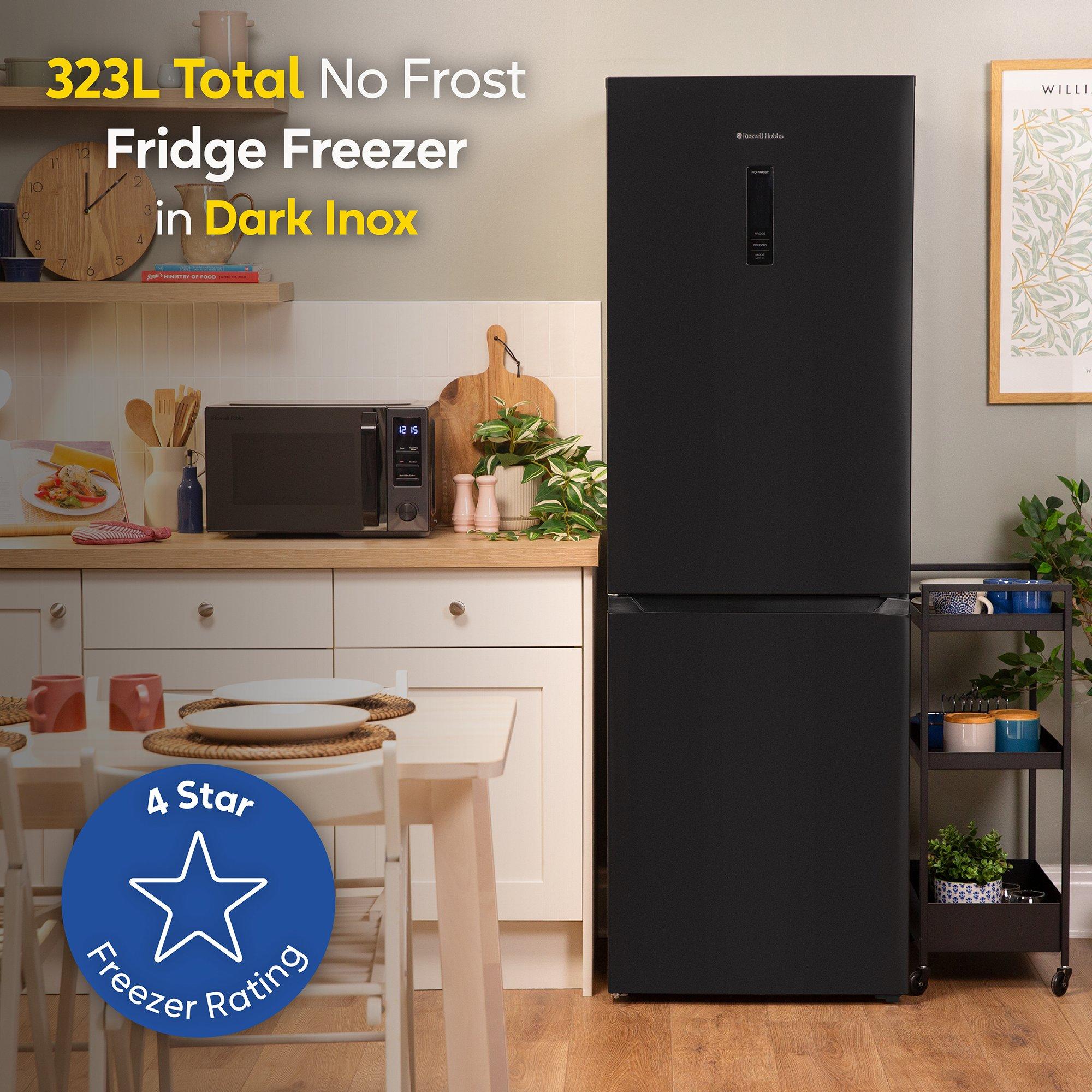 Black - Russell Hobbs - RH184FF602C1 Fridge Freezer in Black Steel - 3