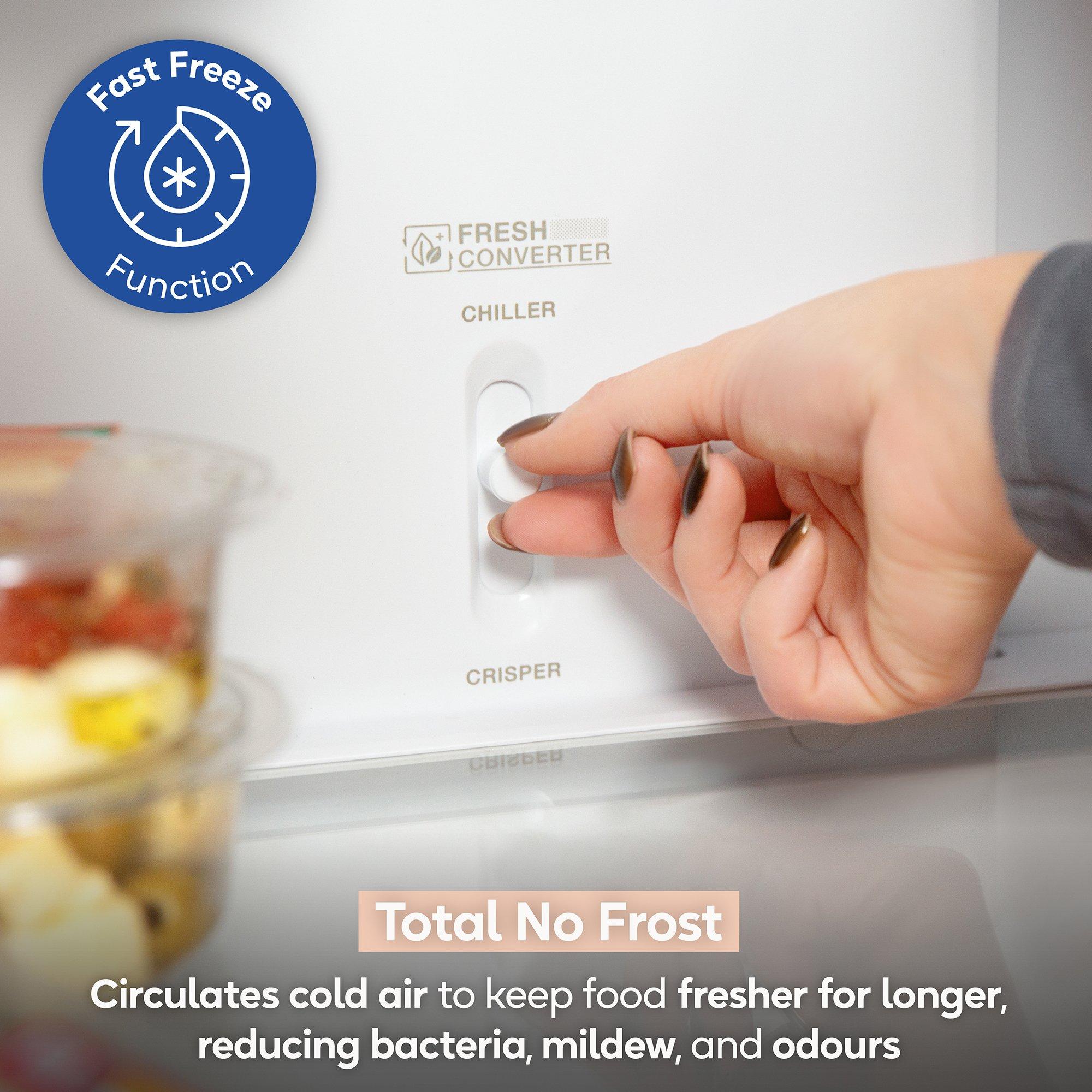 Black - Russell Hobbs - RH184FF602C1 Fridge Freezer in Black Steel - 7