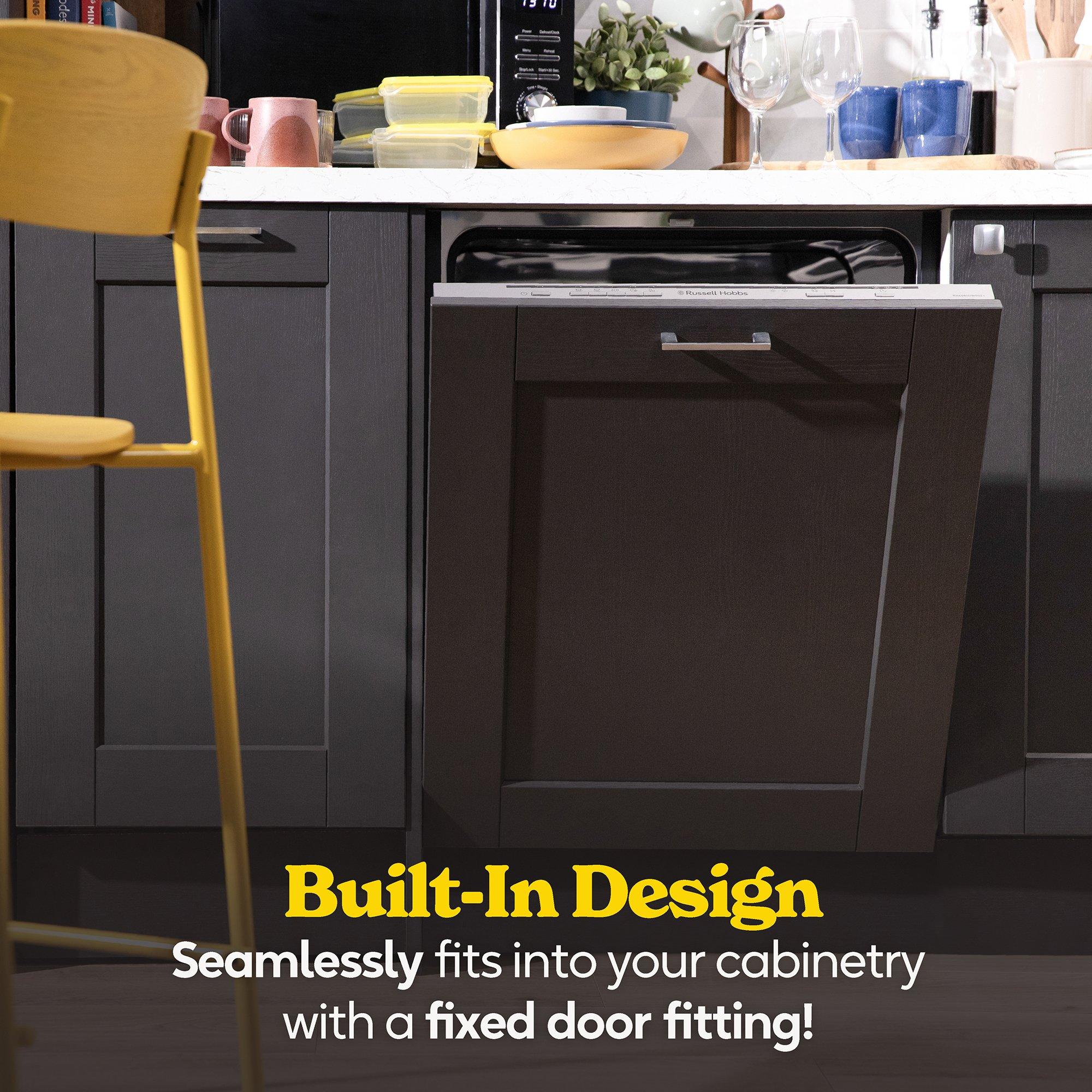 Grey - Russell Hobbs - RH60BIDW00E1 Built-In Dishwasher in Grey - 7