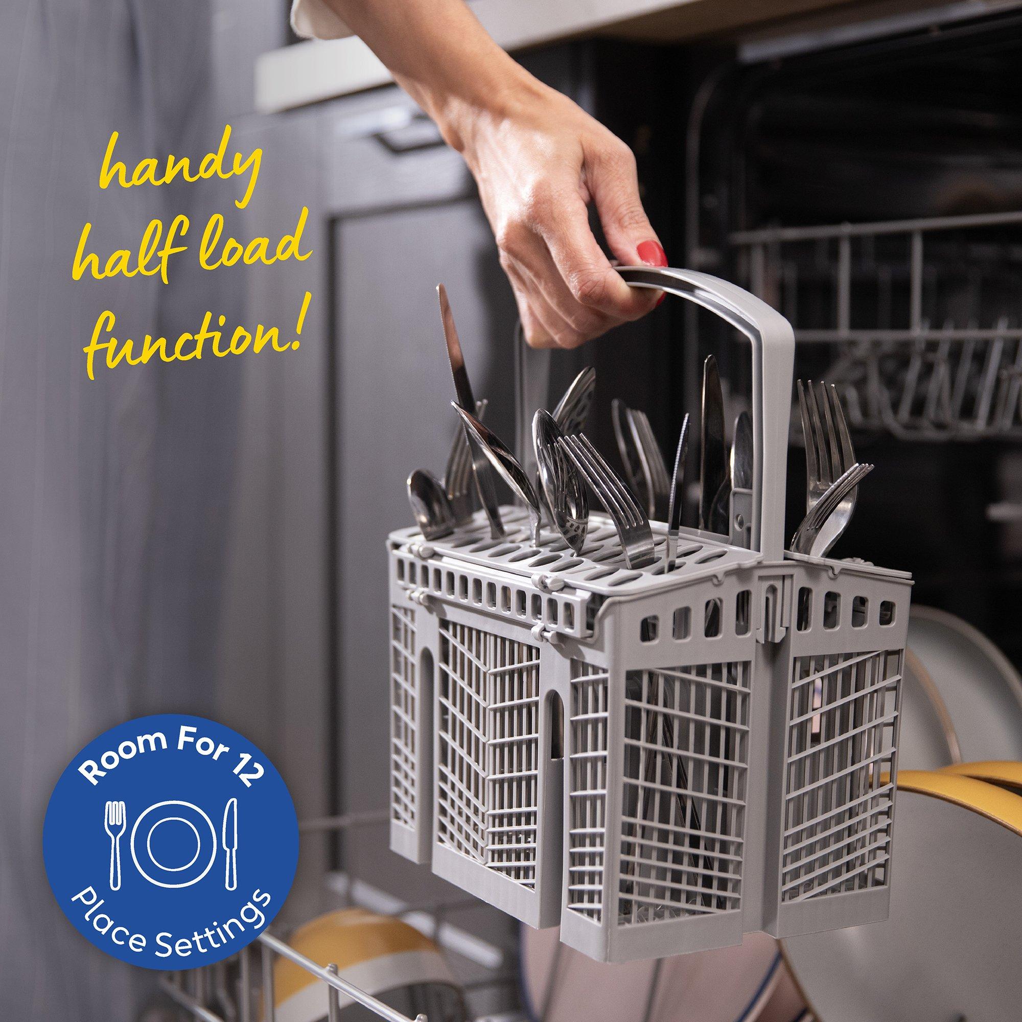 Grey - Russell Hobbs - RH60BIDW00E1 Built-In Dishwasher in Grey - 8