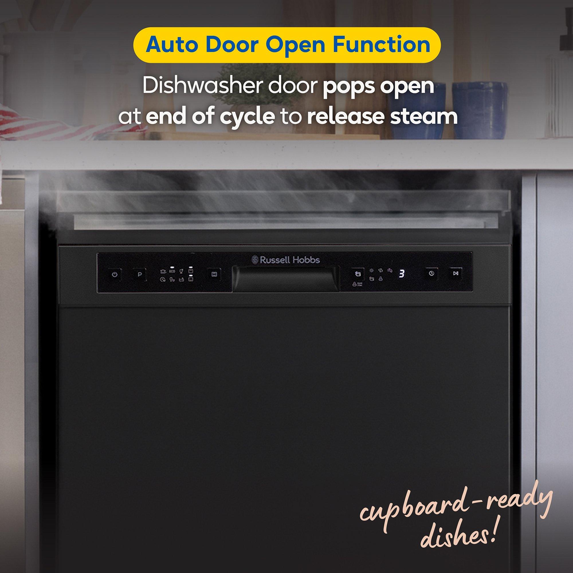 Black - Russell Hobbs - RH60DW00D2B Freestanding Dishwasher in Black - 6