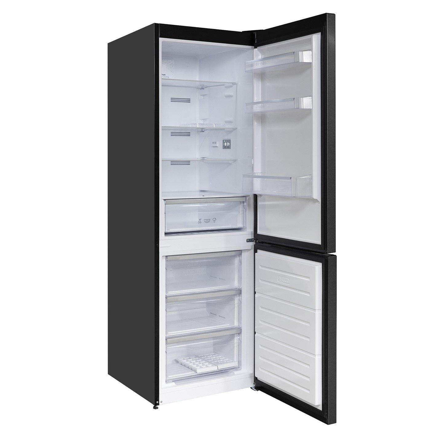 Black - Russell Hobbs - RH185FF601C1AN Total No Frost Fridge Freezer - 16