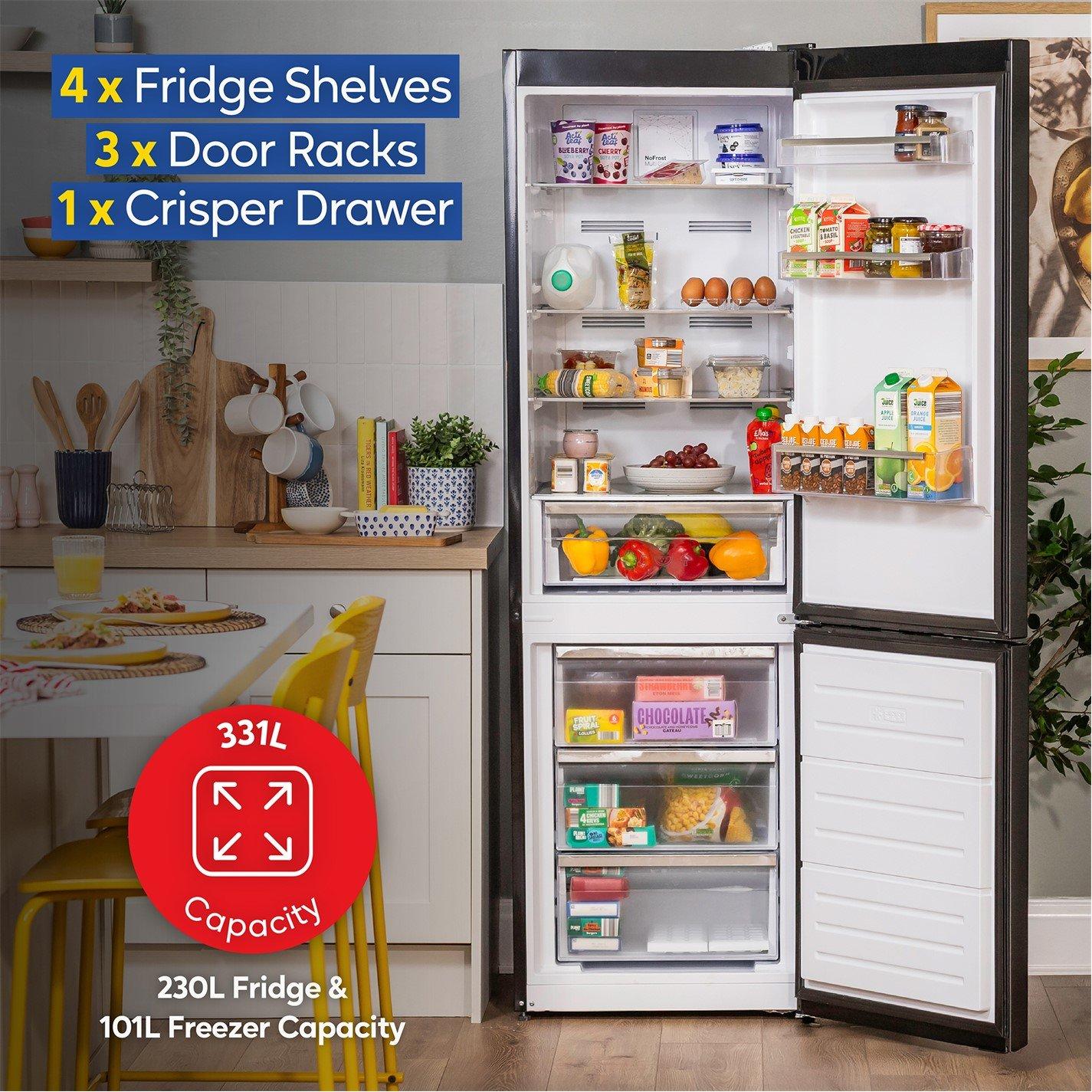 Black - Russell Hobbs - RH185FF601C1AN Total No Frost Fridge Freezer - 5