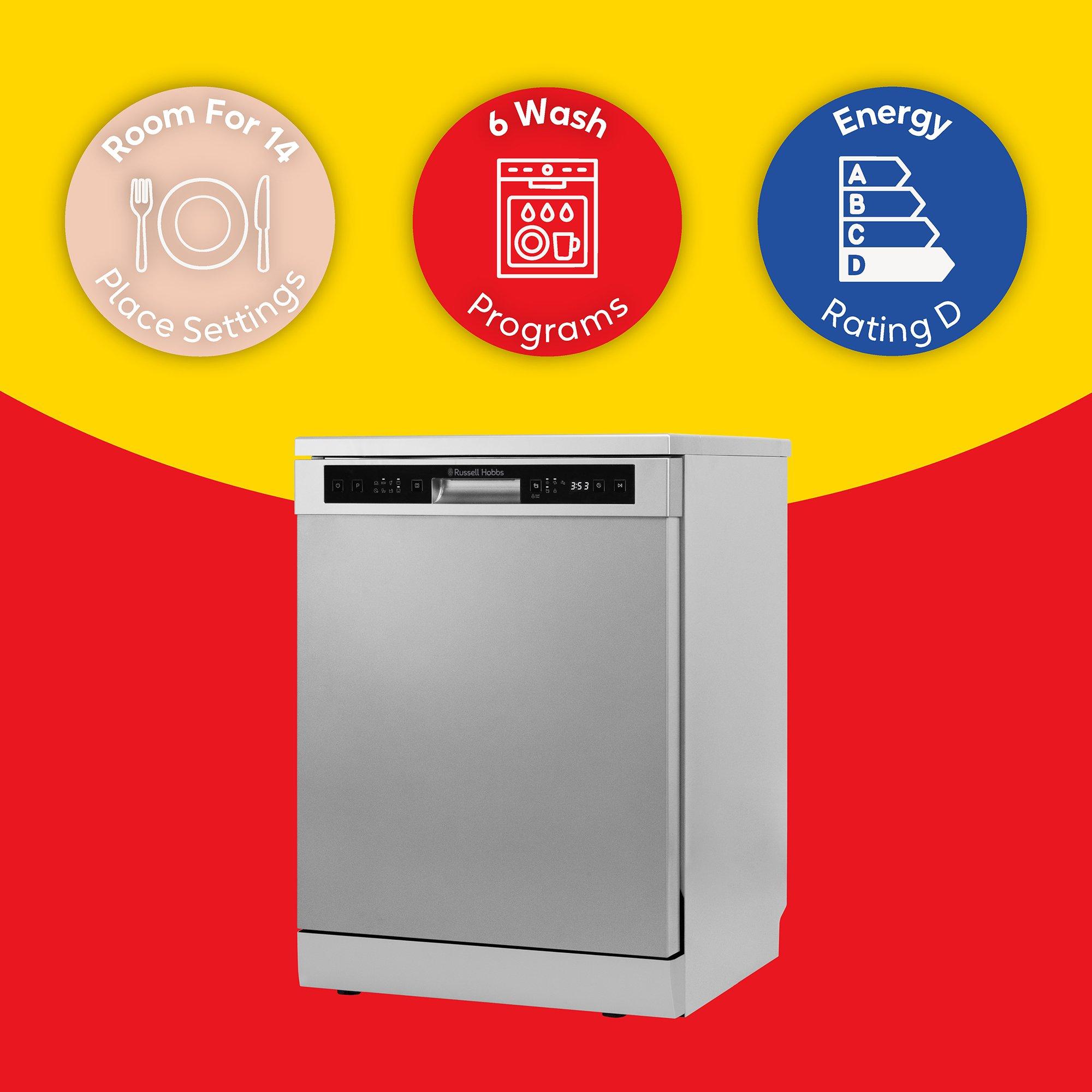 Stainless Steel - Russell Hobbs - RH60DW00D2SS Freestanding Dishwasher - 10