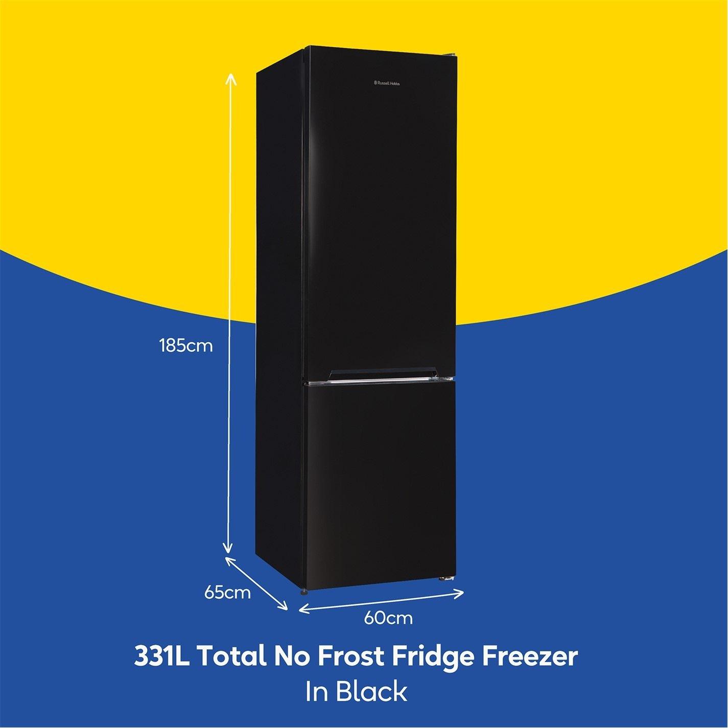 Black - Russell Hobbs - RH185FF601C1B Total No Frost Fridge Freezer - 2