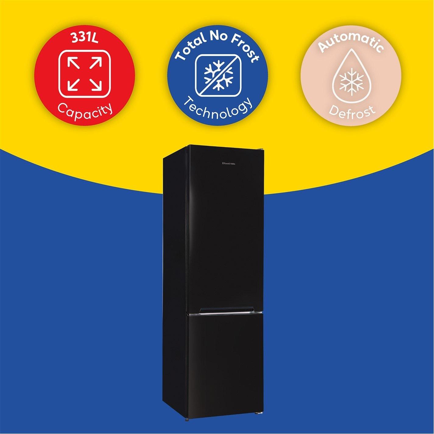 Black - Russell Hobbs - RH185FF601C1B Total No Frost Fridge Freezer - 13
