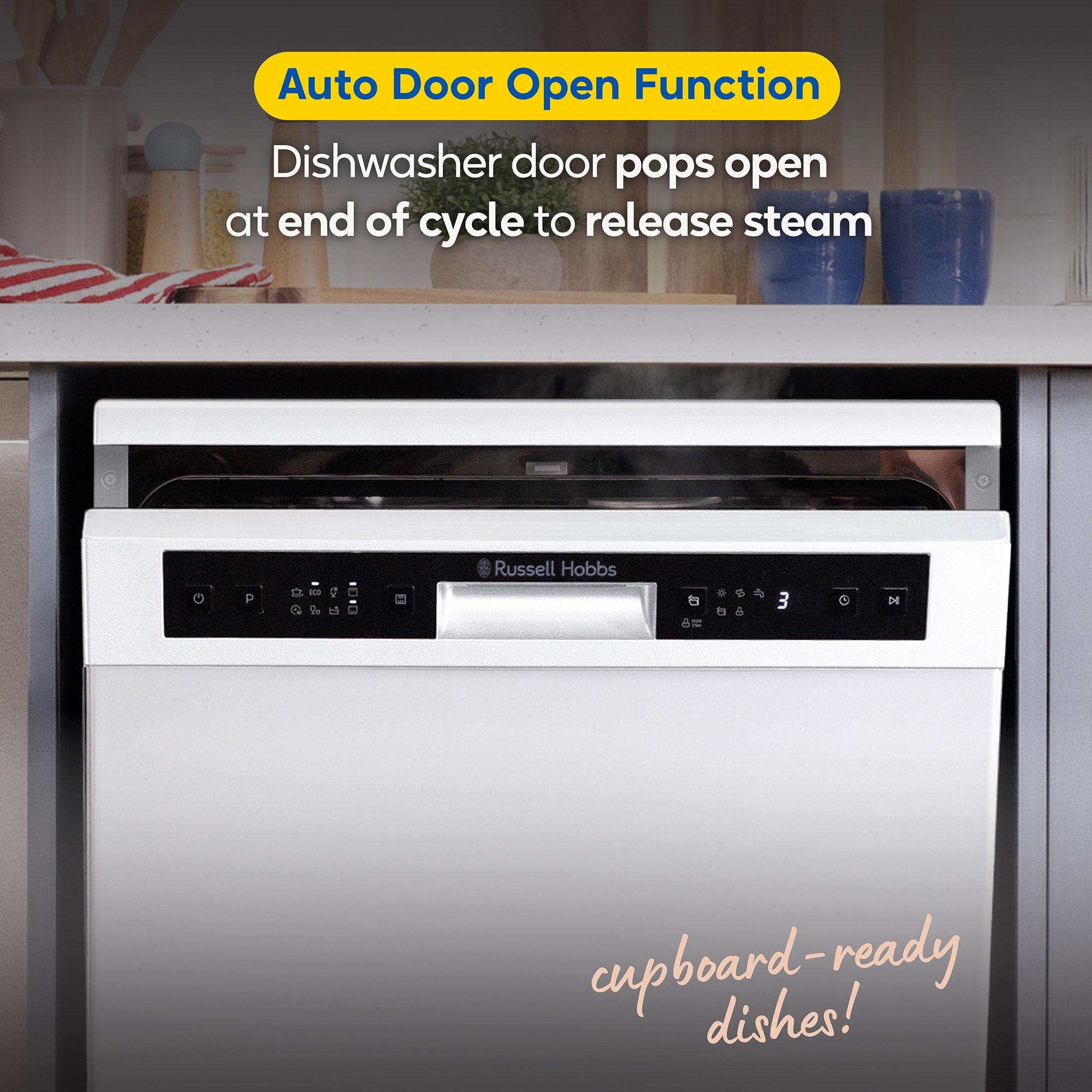 White - Russell Hobbs - RH60DW00D2W Freestanding Dishwasher in White - 6