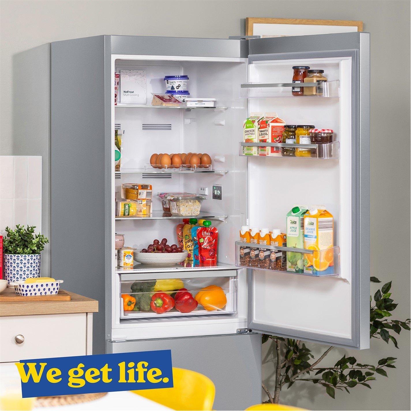 Silver - Russell Hobbs - RH185FF601C1SS Total No Frost Fridge Freezer - 12