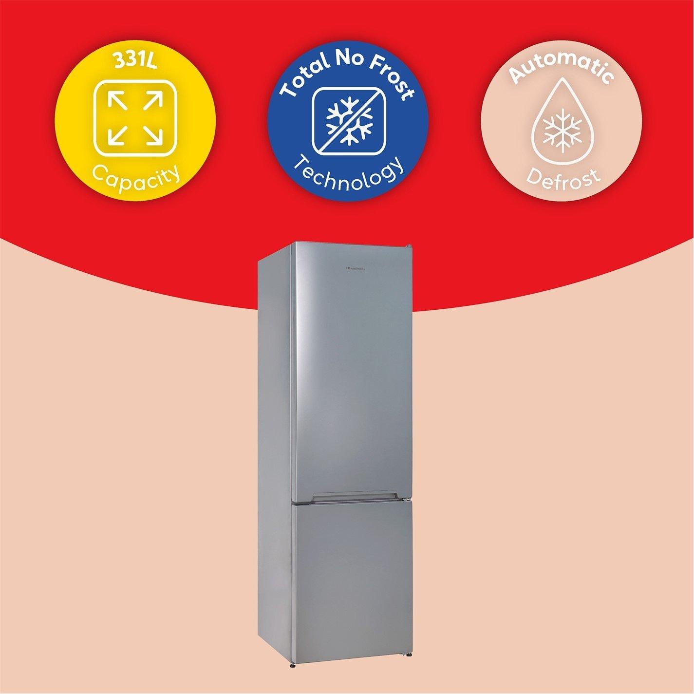 Silver - Russell Hobbs - RH185FF601C1SS Total No Frost Fridge Freezer - 13