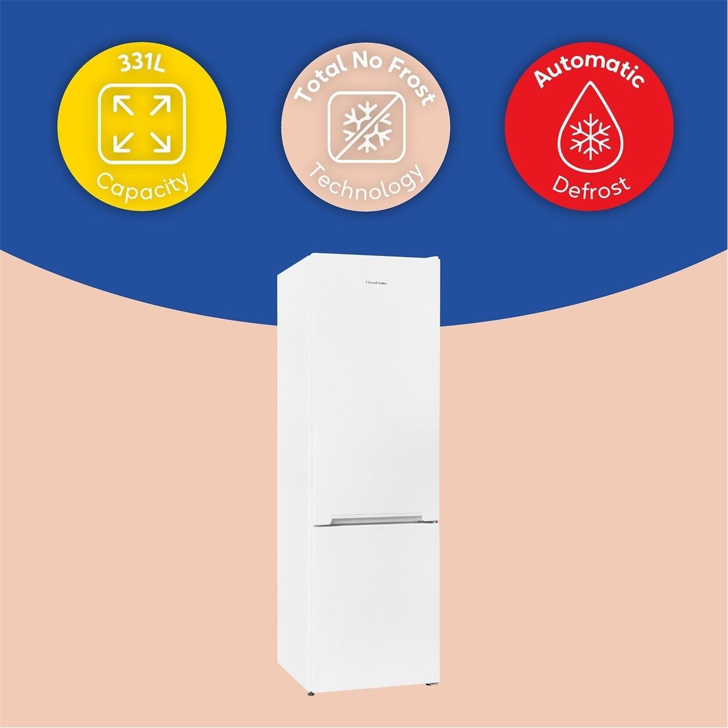 White - Russell Hobbs - RH185FF601C1W No Frost Fridge Freezer - 13