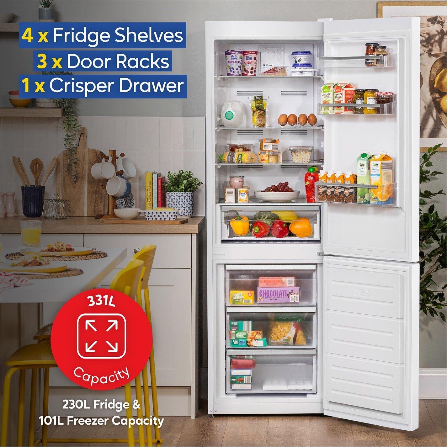 White - Russell Hobbs - RH185FF601C1W No Frost Fridge Freezer - 5