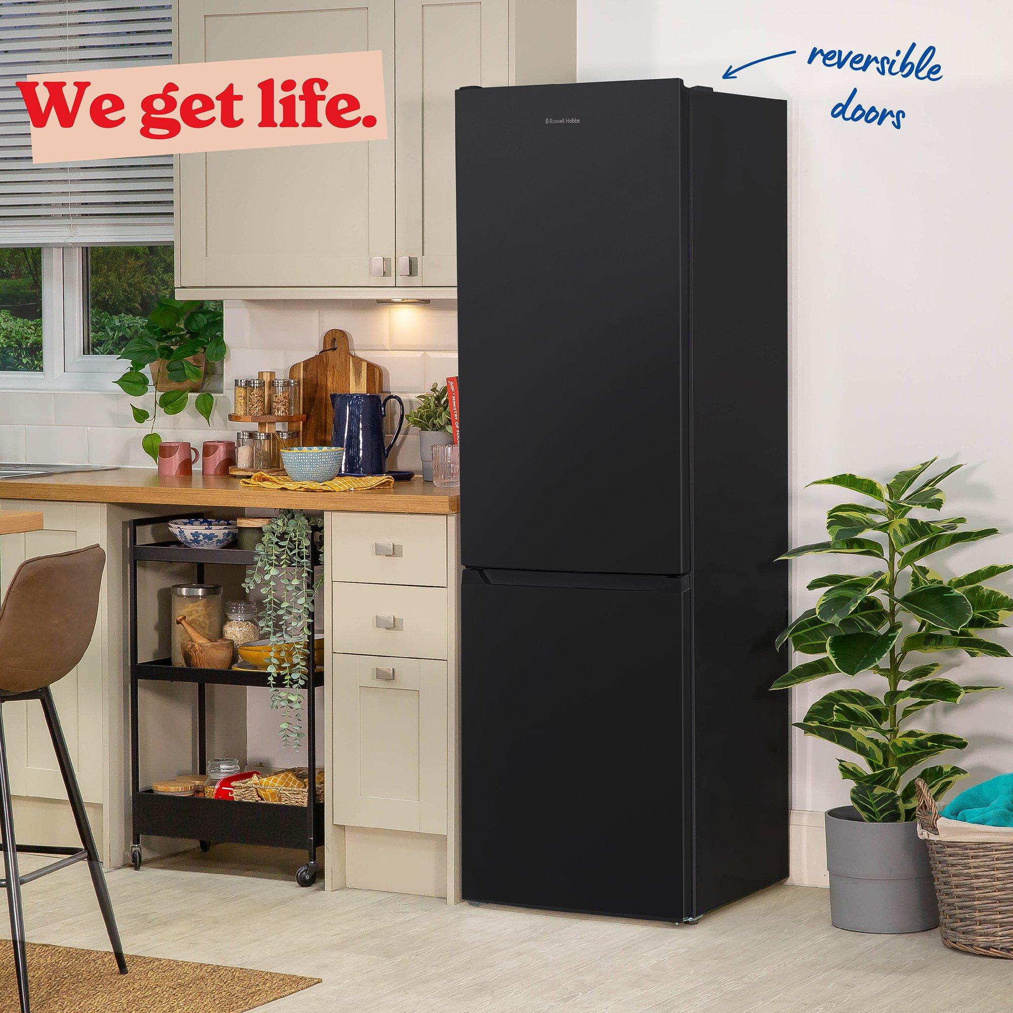 Black - Russell Hobbs - RH186FFFF60B/01 No Frost Fridge Freezer - 8