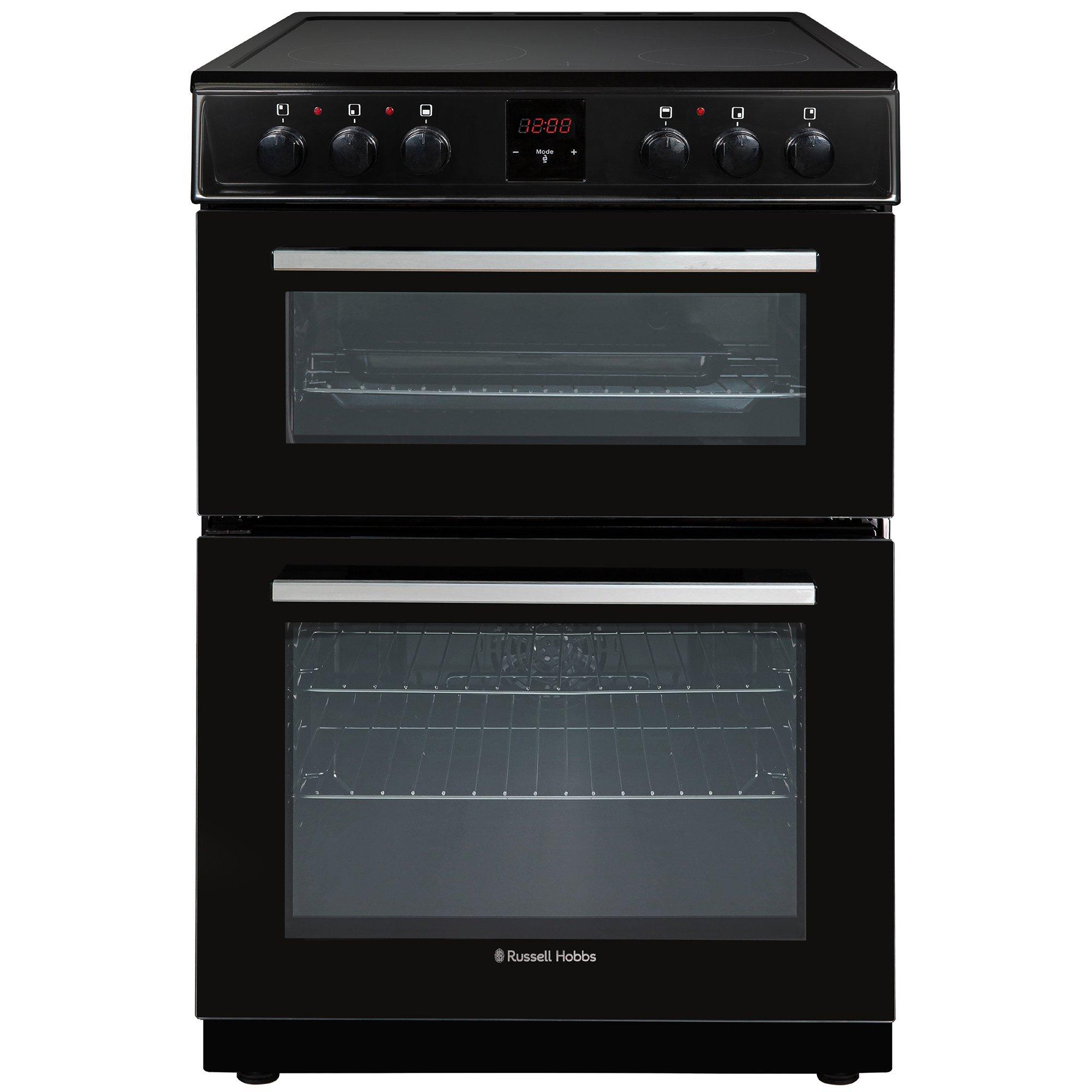 Black - Russell Hobbs - RH60EDOEH6011B 60CM Ceramic Cooker in Black - 1