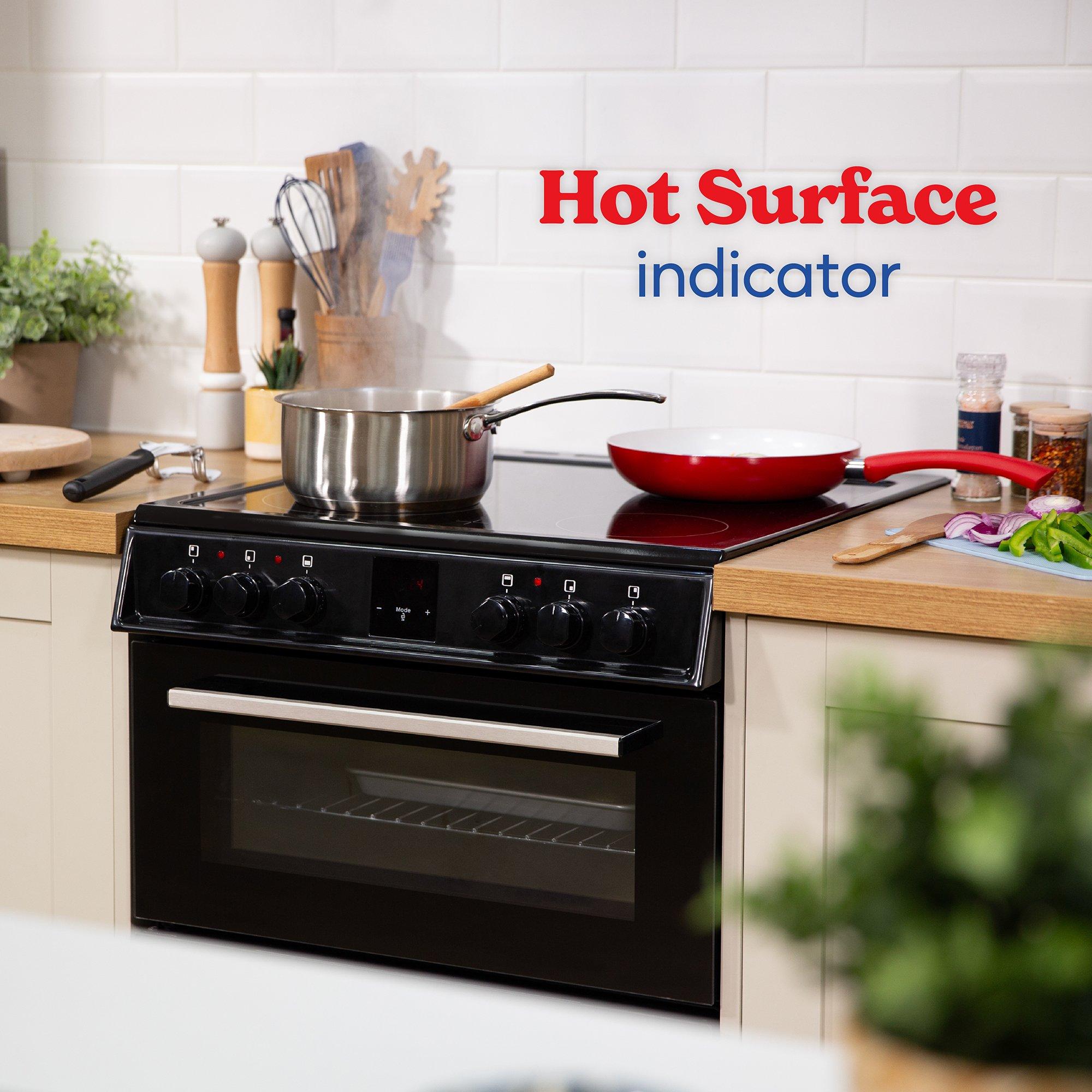 Black - Russell Hobbs - RH60EDOEH6011B 60CM Ceramic Cooker in Black - 6