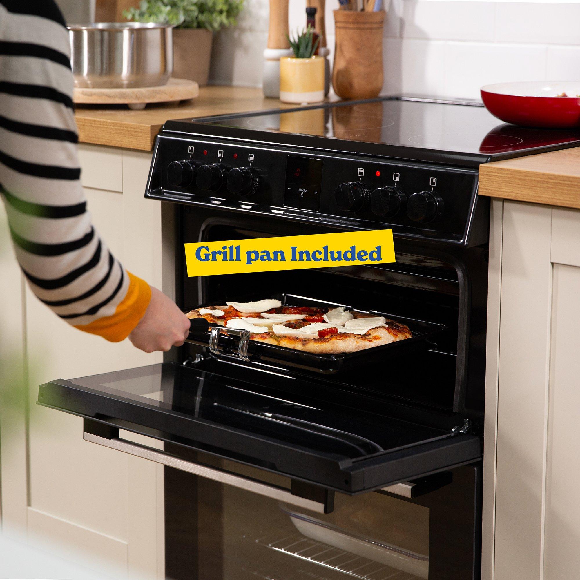 Black - Russell Hobbs - RH60EDOEH6011B 60CM Ceramic Cooker in Black - 7
