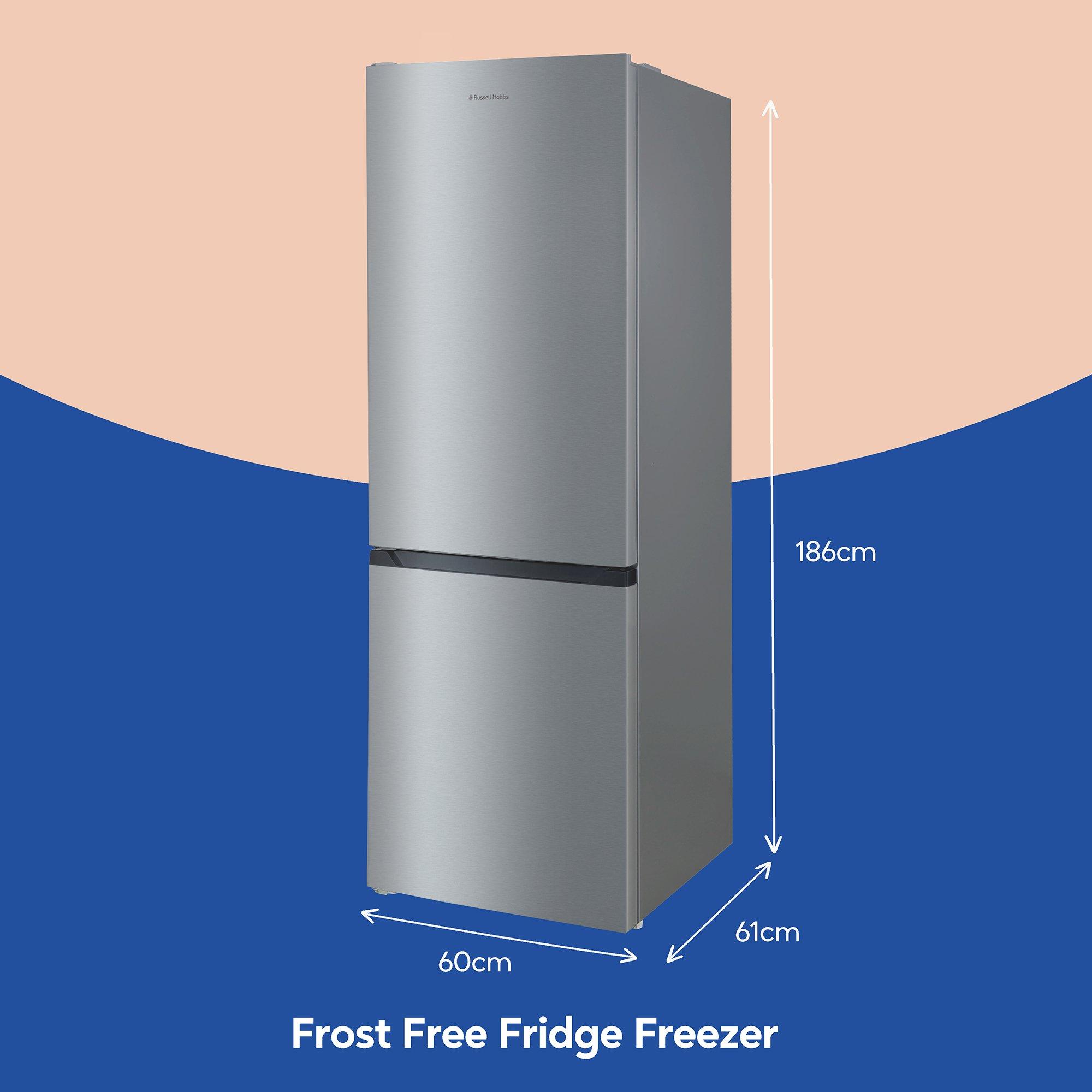Silver - Russell Hobbs - RH186FFFF60SS/01 Total No Frost Fridge Freezer - 2