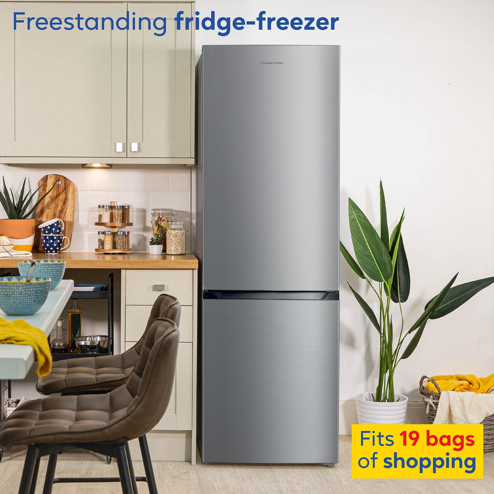 Silver - Russell Hobbs - RH186FFFF60SS/01 Total No Frost Fridge Freezer - 6