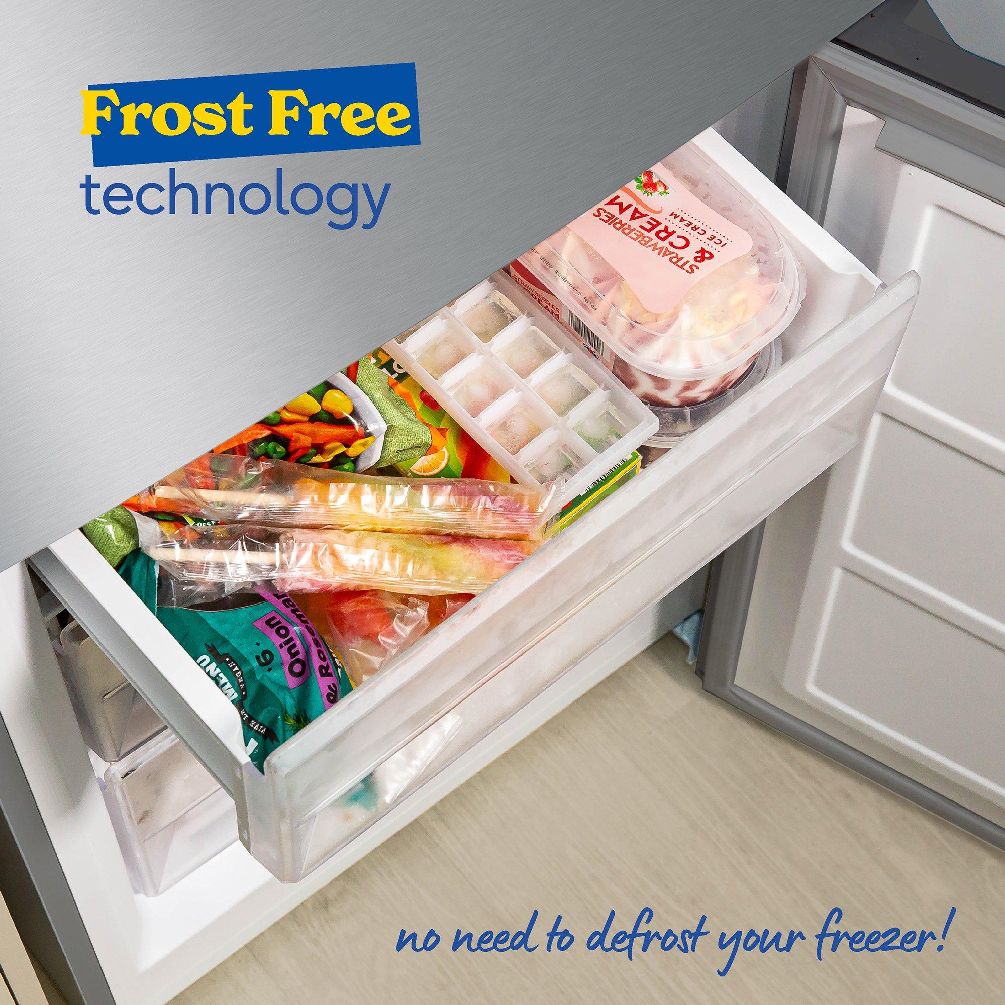 Silver - Russell Hobbs - RH186FFFF60SS/01 Total No Frost Fridge Freezer - 8