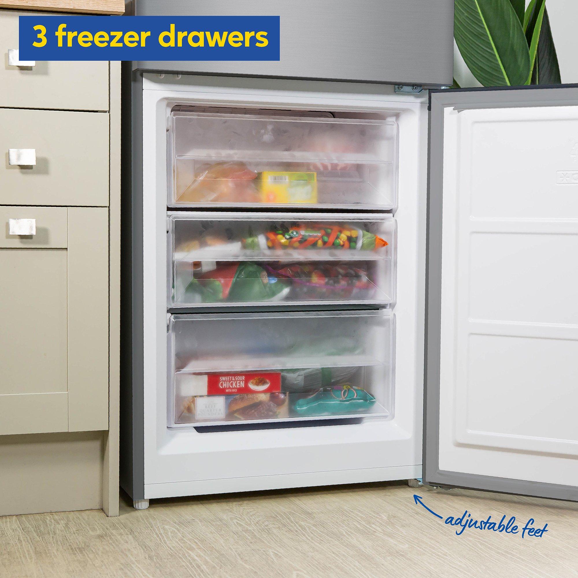 Silver - Russell Hobbs - RH186FFFF60SS/01 Total No Frost Fridge Freezer - 10