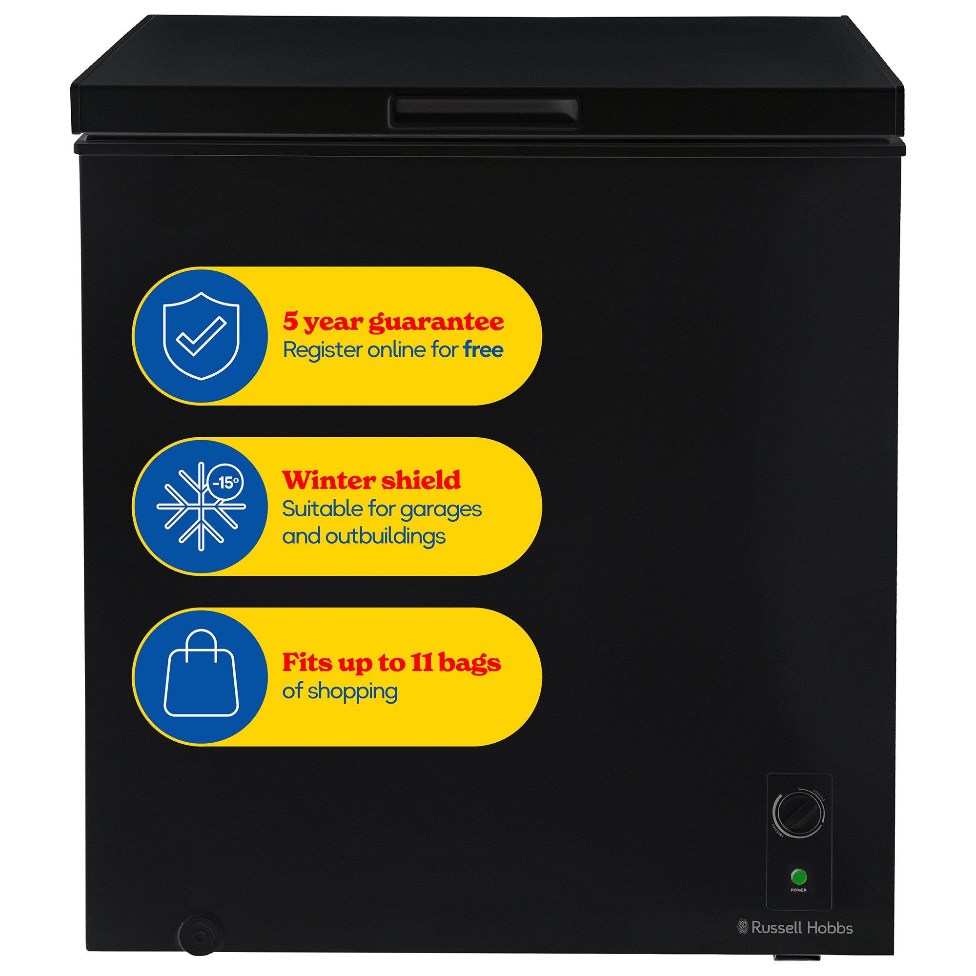 Russell Hobbs  Black Rh198cf0e1b 198L Chest Freezer In - 198L