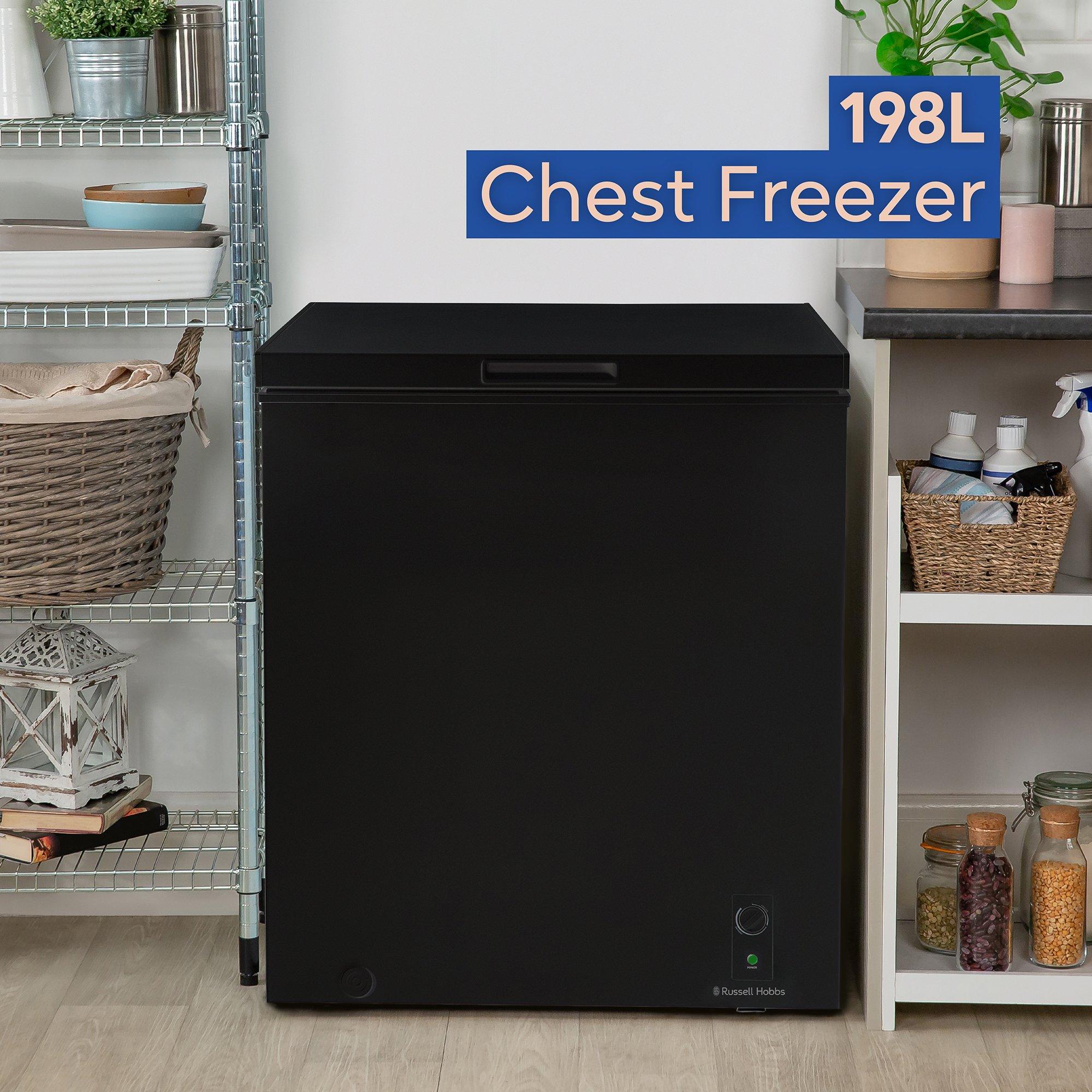 Black - Russell Hobbs - RH198CF0E1B 198L Chest Freezer in Black - 3