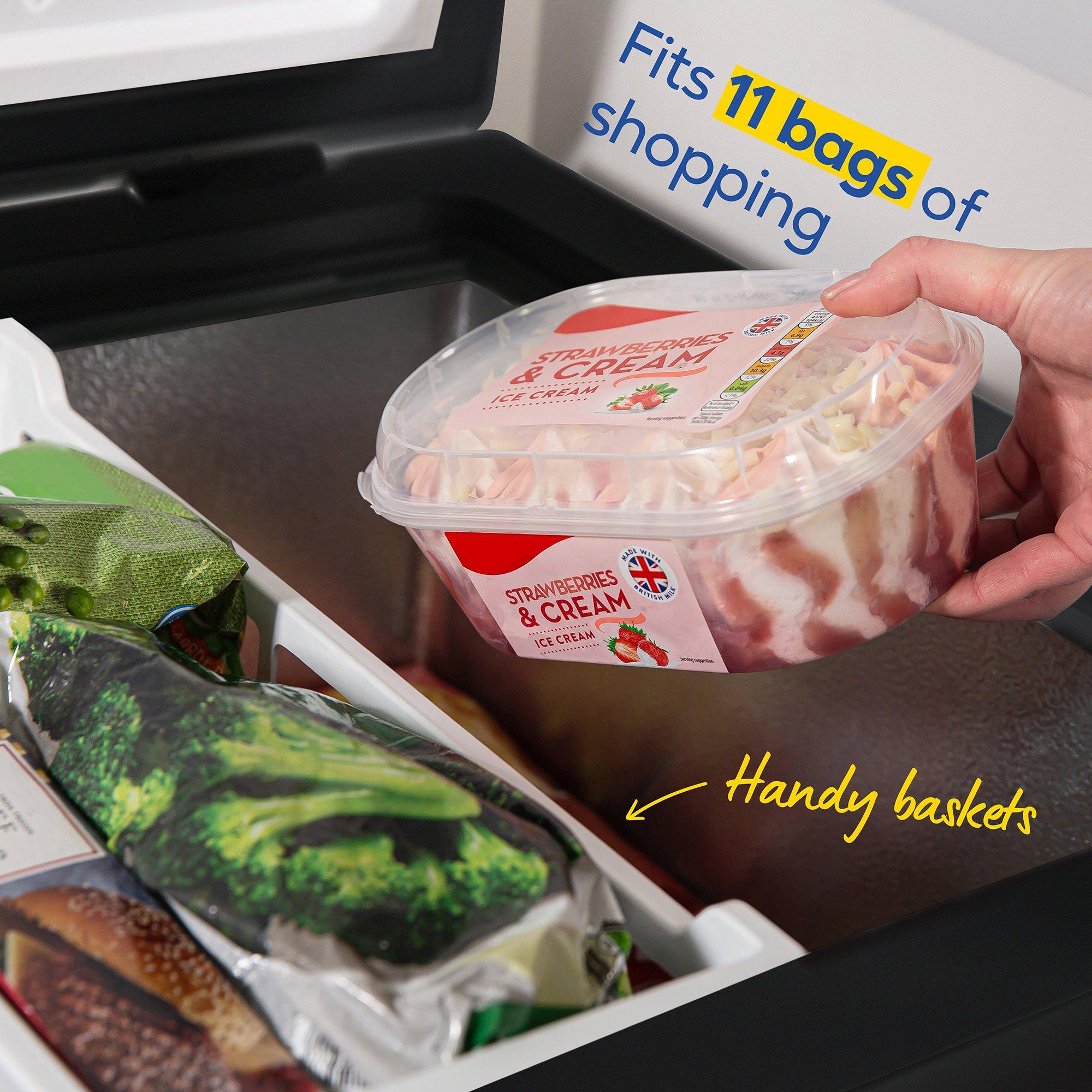 Black - Russell Hobbs - RH198CF0E1B 198L Chest Freezer in Black - 7