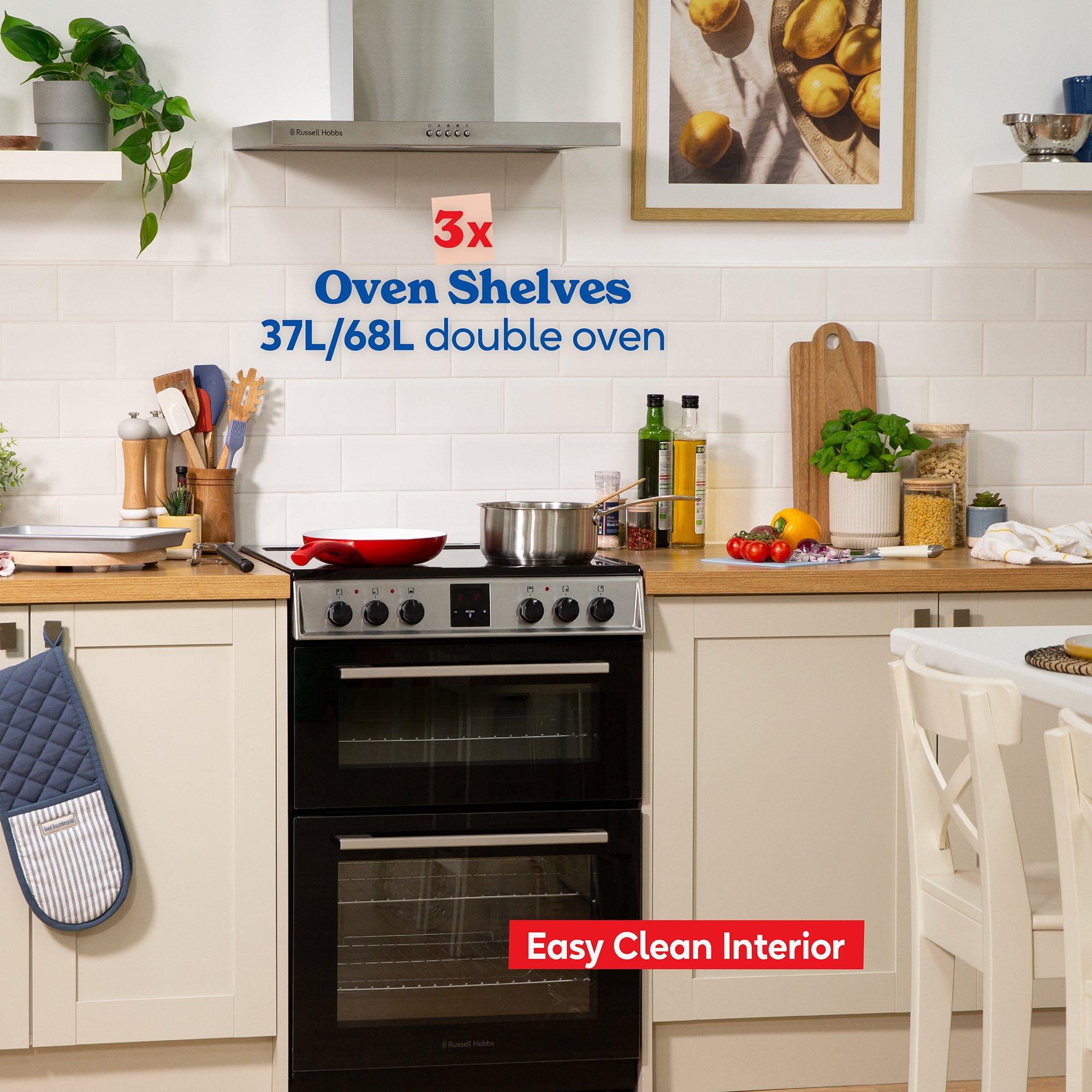 Stainless Steel - Russell Hobbs - RH60EDOEH6011SS 60CM Ceramic Cooker StainlessSteel - 4