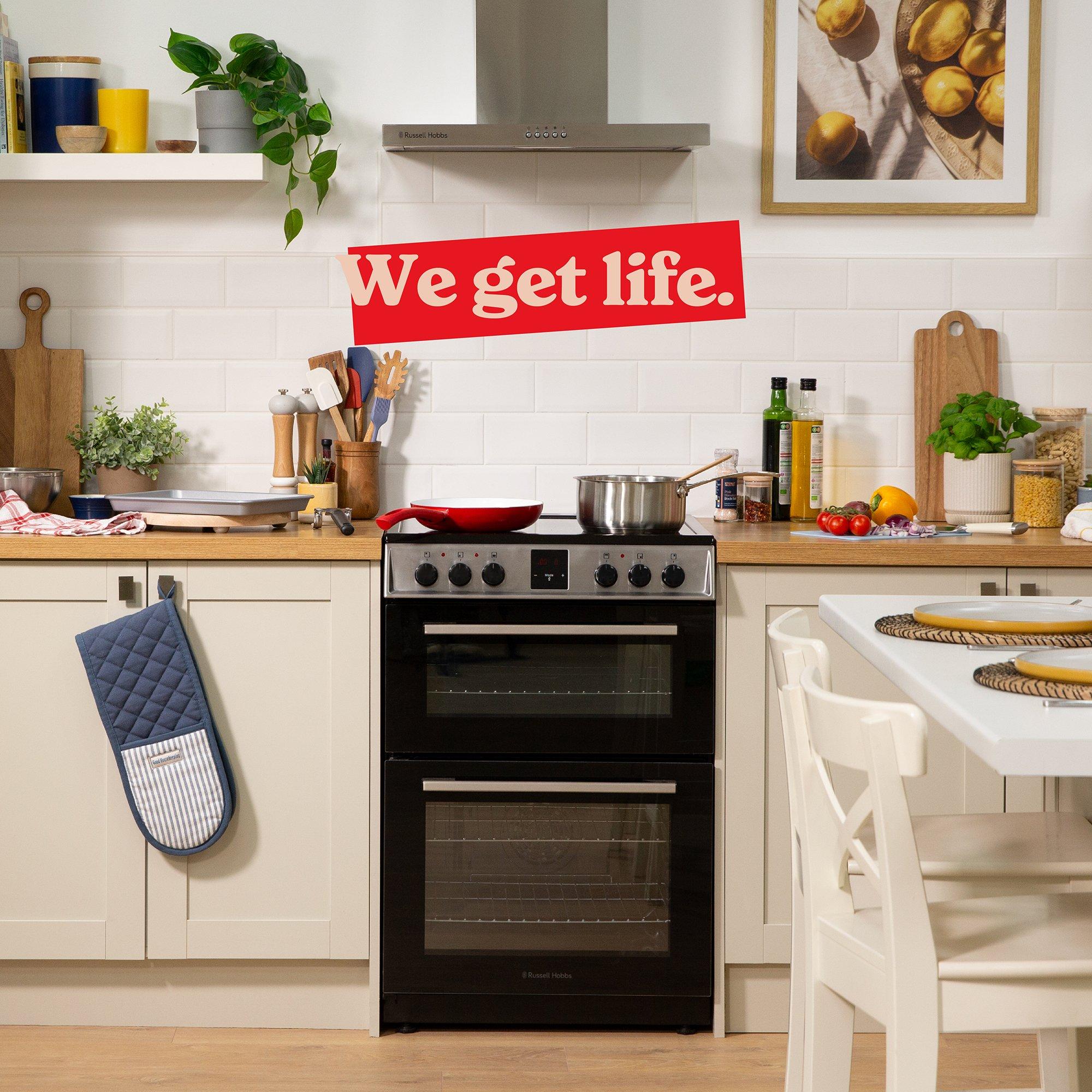 Stainless Steel - Russell Hobbs - RH60EDOEH6011SS 60CM Ceramic Cooker StainlessSteel - 8