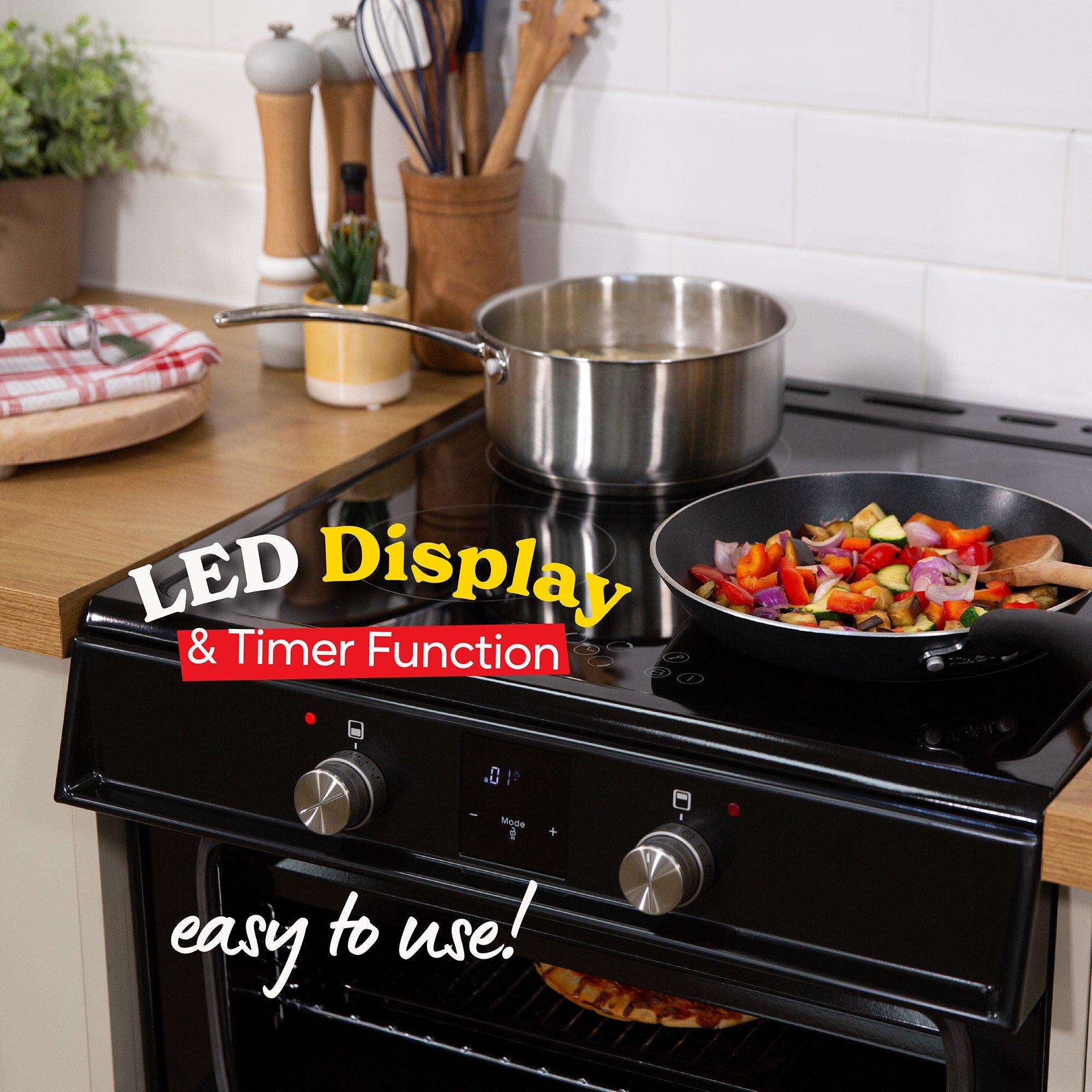 Black - Russell Hobbs - RH60EDOIH6011B 60CM Induction Cooker in Black - 5