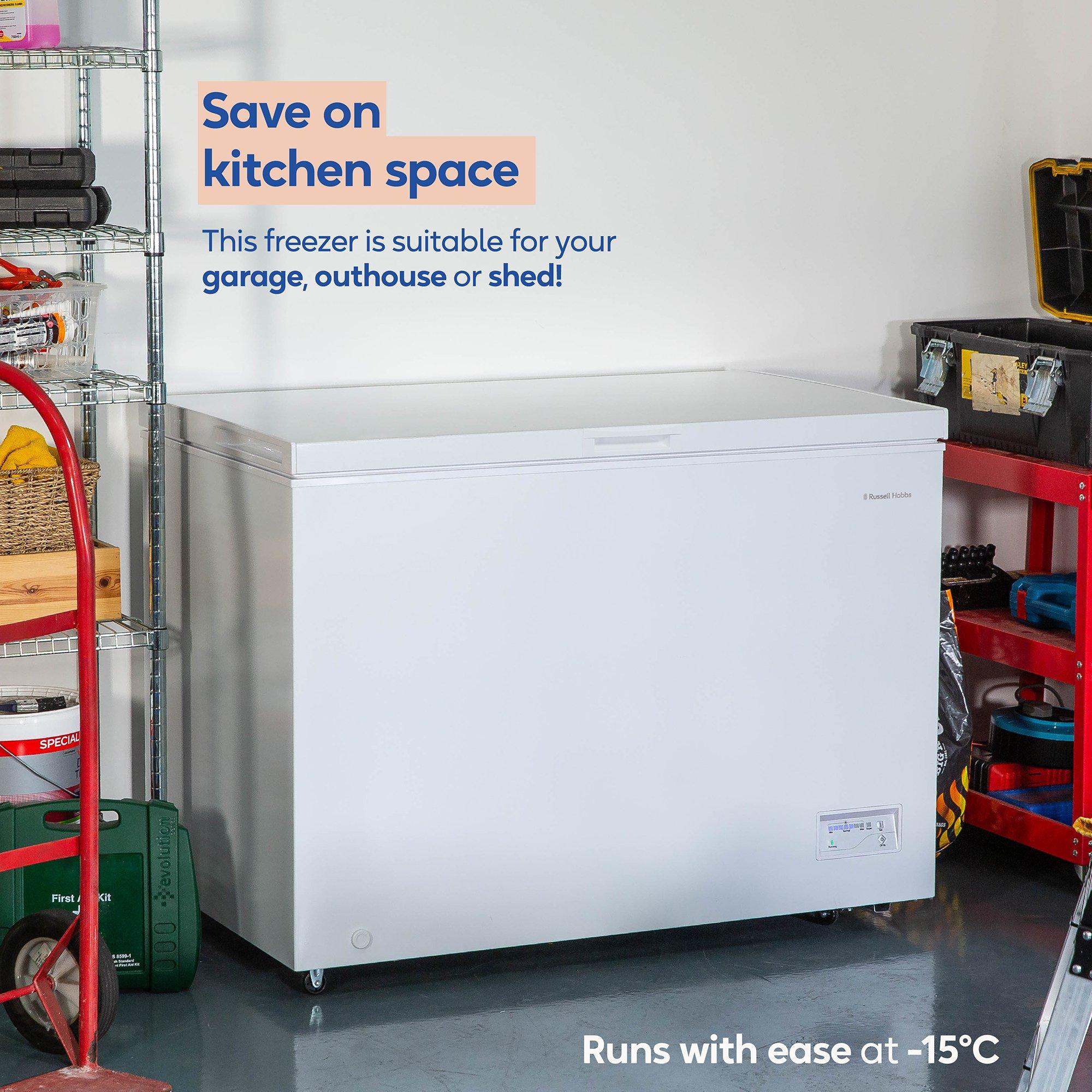 White - Russell Hobbs - RH300CF201W 300L Chest Freezer in White - 5