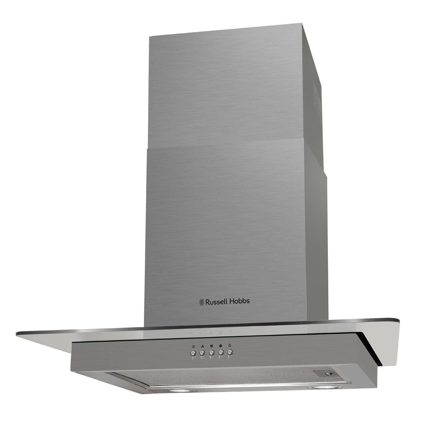Stainless Steel - Russell Hobbs - RHFGCH601SS 60cm Glass Stainless Steel Cooker Hood - 10