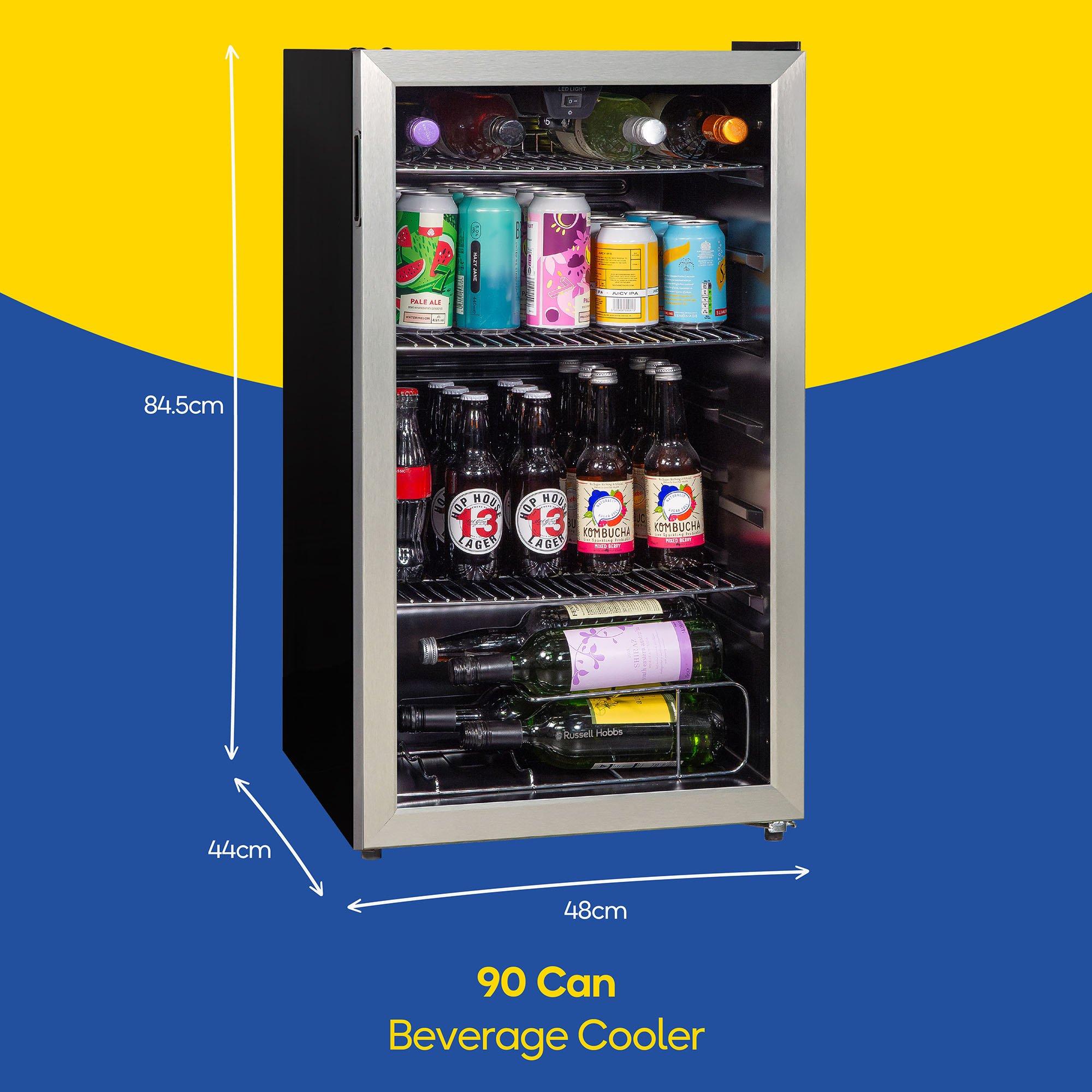 Silver - Russell Hobbs - 93L Beverage Cooler in Stainless Steel RH48BC101SS - 2