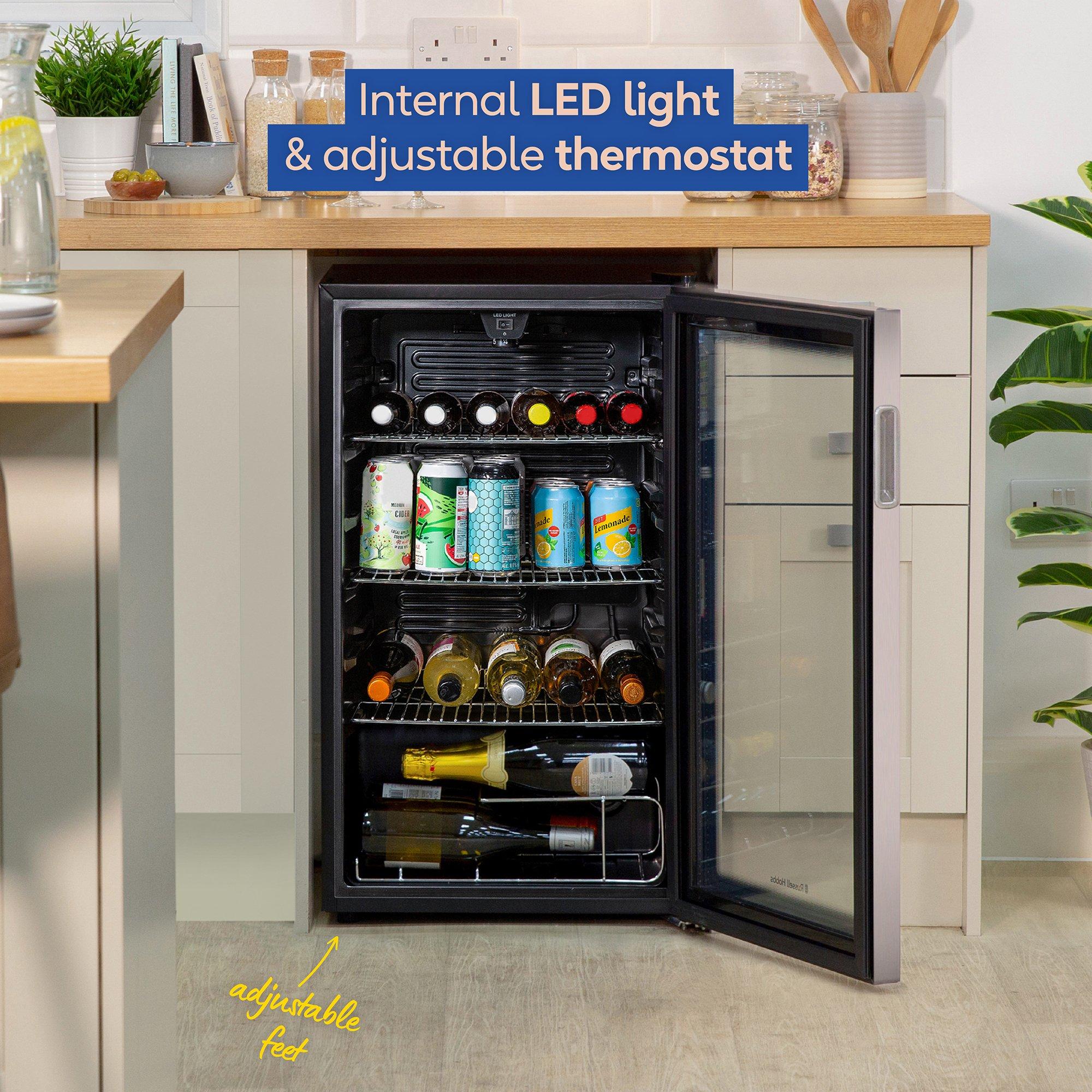 Silver - Russell Hobbs - 93L Beverage Cooler in Stainless Steel RH48BC101SS - 7