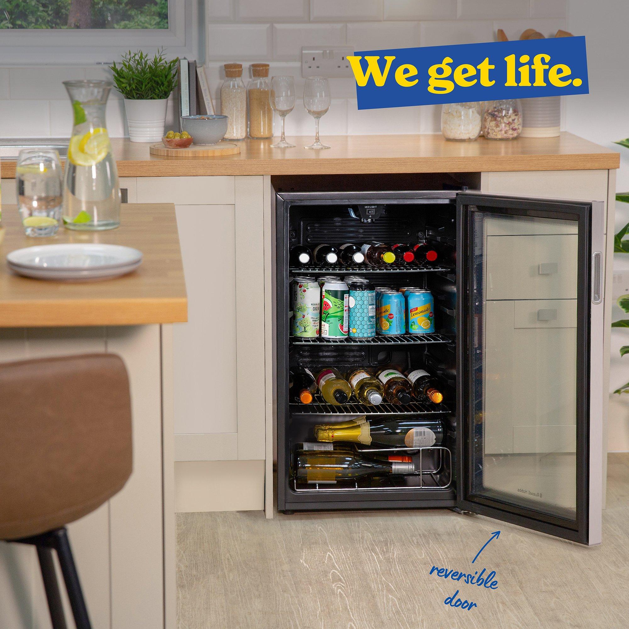 Silver - Russell Hobbs - 93L Beverage Cooler in Stainless Steel RH48BC101SS - 9