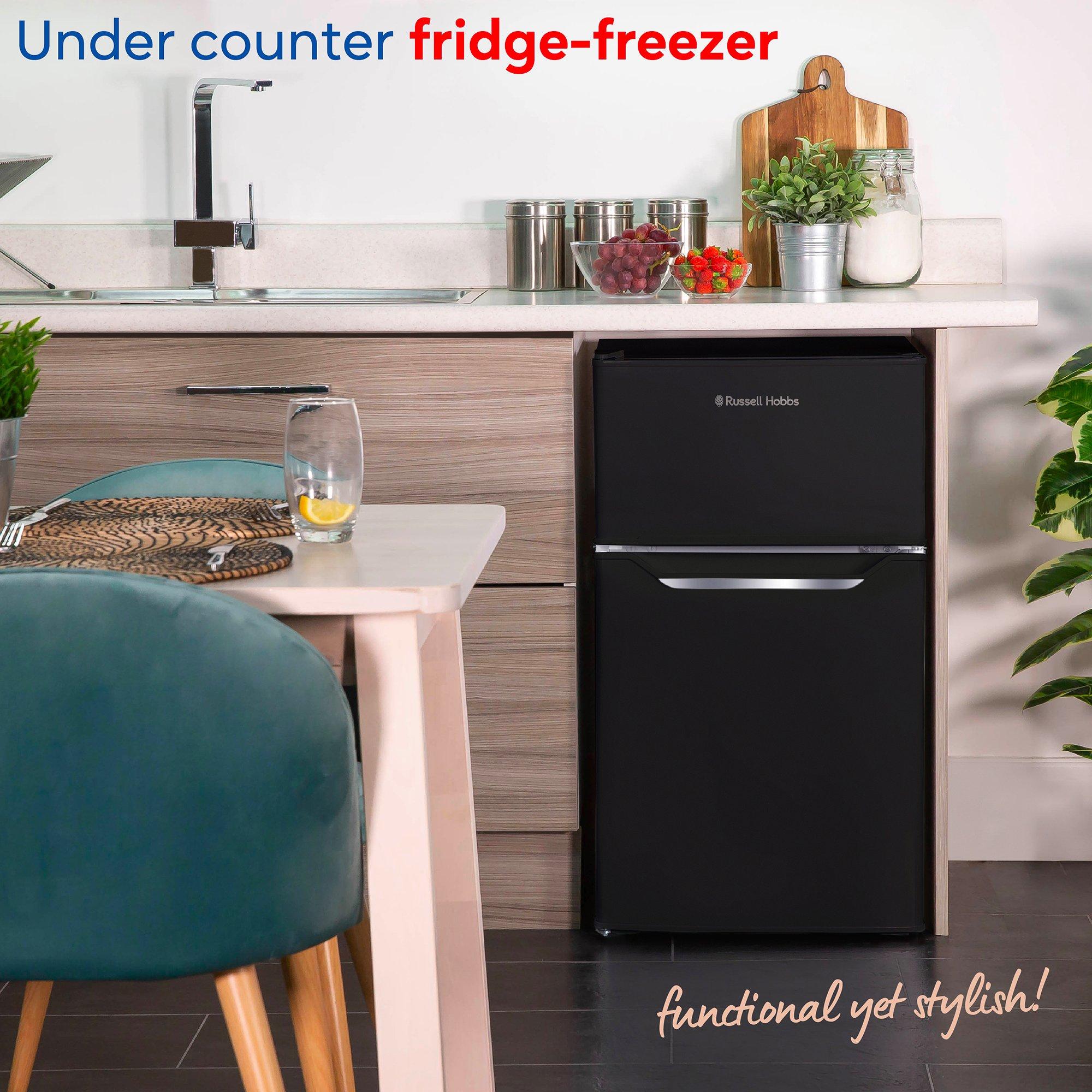 Black - Russell Hobbs - RH85UCFF482E1B Under-Counter Fridge Freezer Black - 3