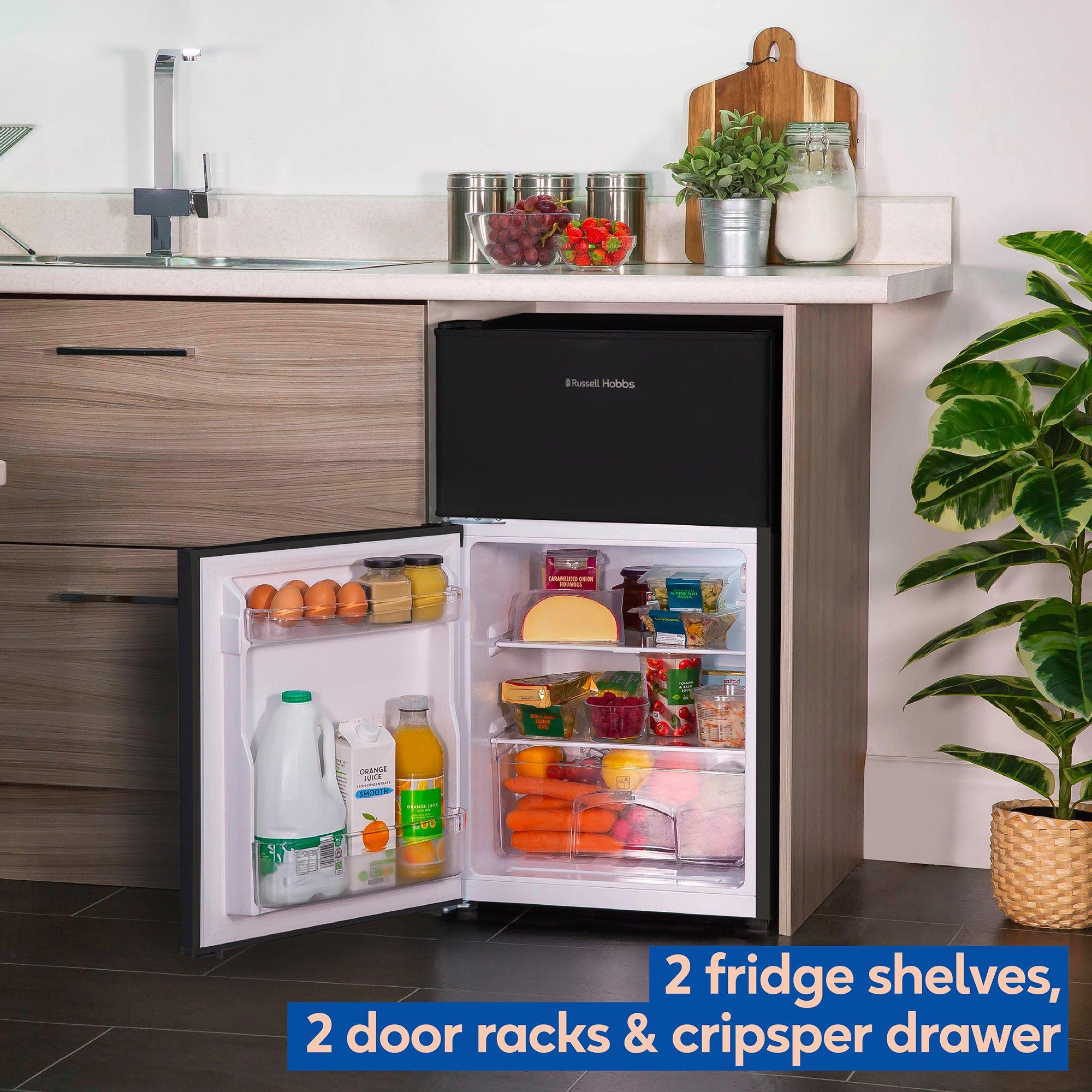 Black - Russell Hobbs - RH85UCFF482E1B Under-Counter Fridge Freezer Black - 5