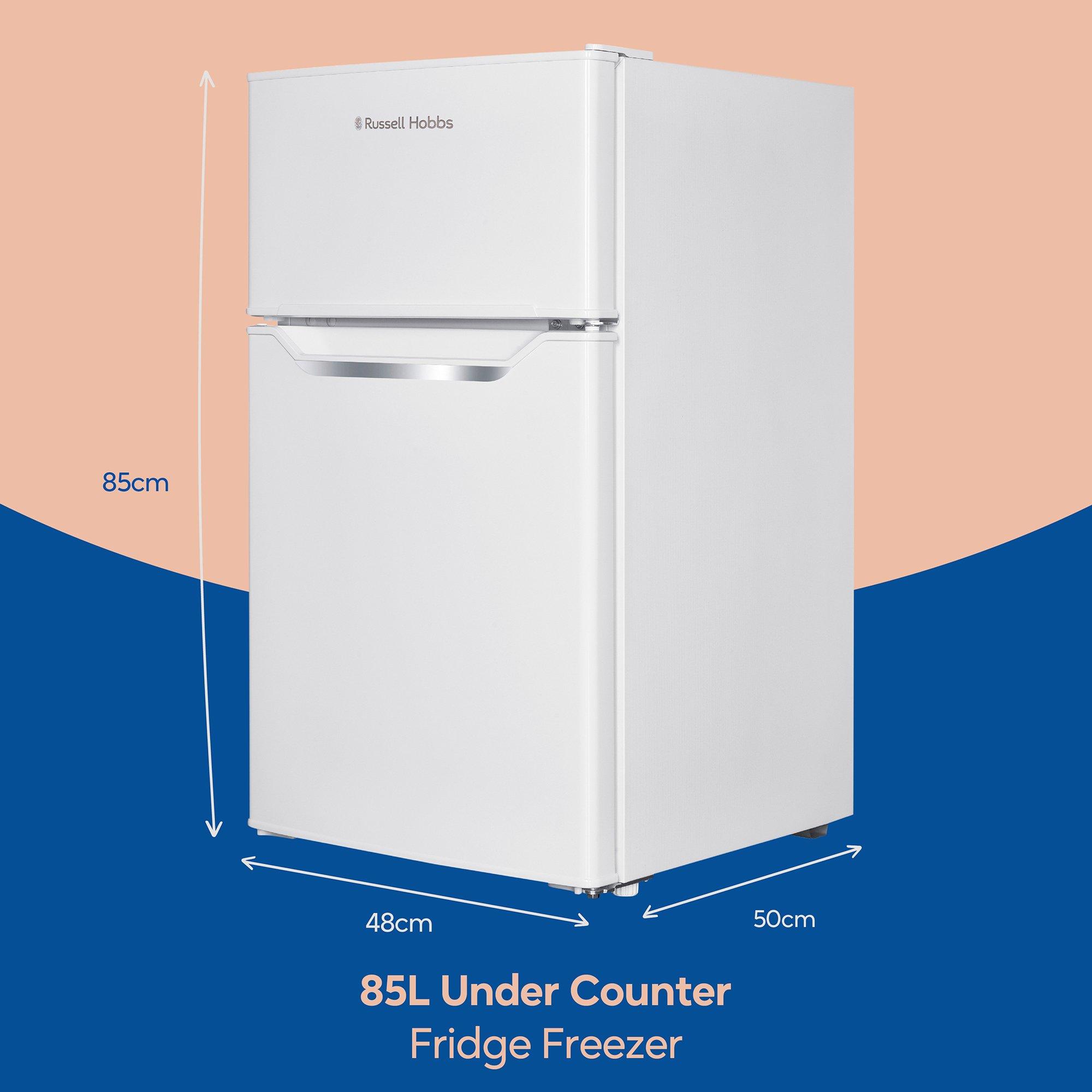 White - Russell Hobbs - RH85UCFF482E1W Under-Counter Fridge Freezer White - 2