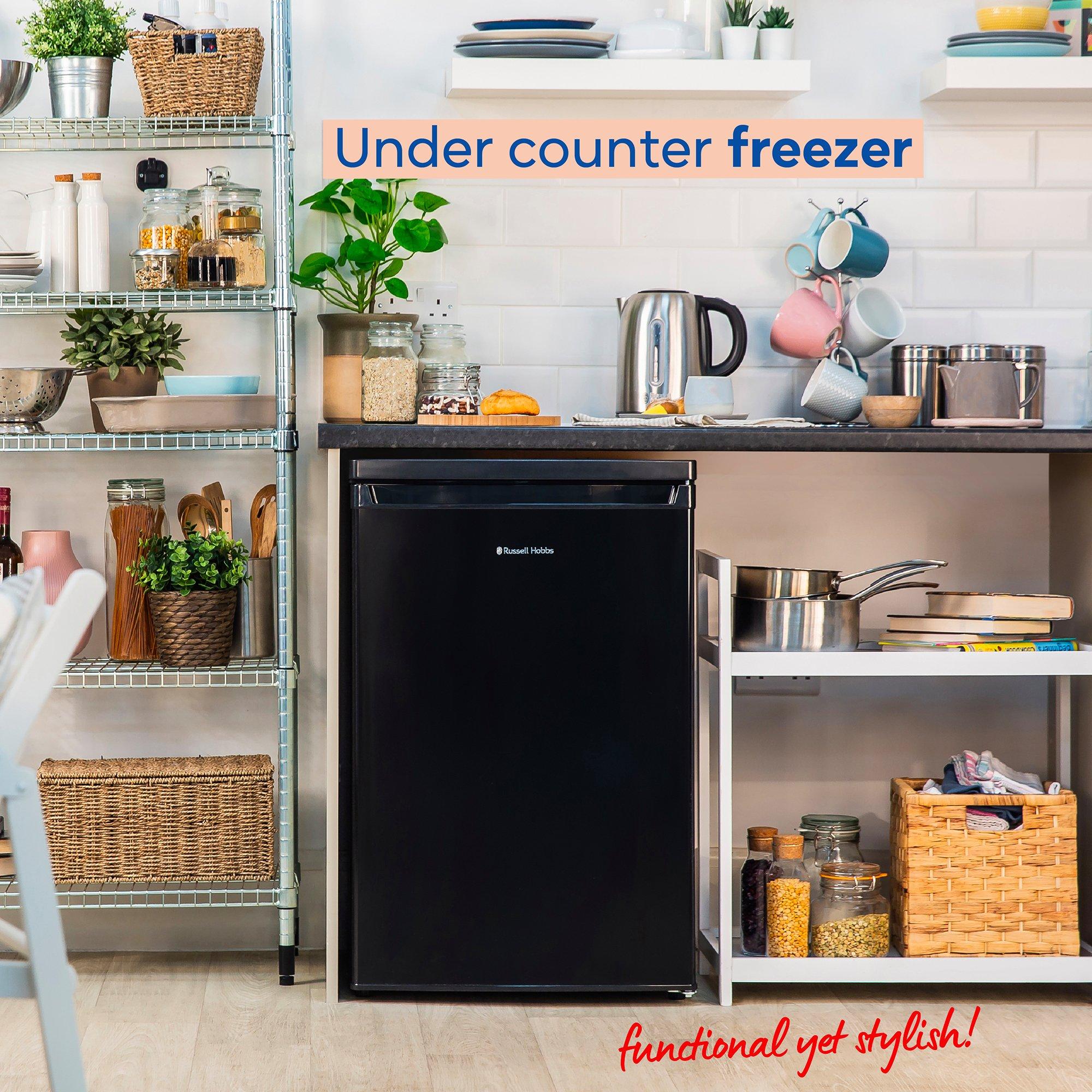 Black - Russell Hobbs - RH85UCFZ552E1B Under-Counter Freezer in Black - 5
