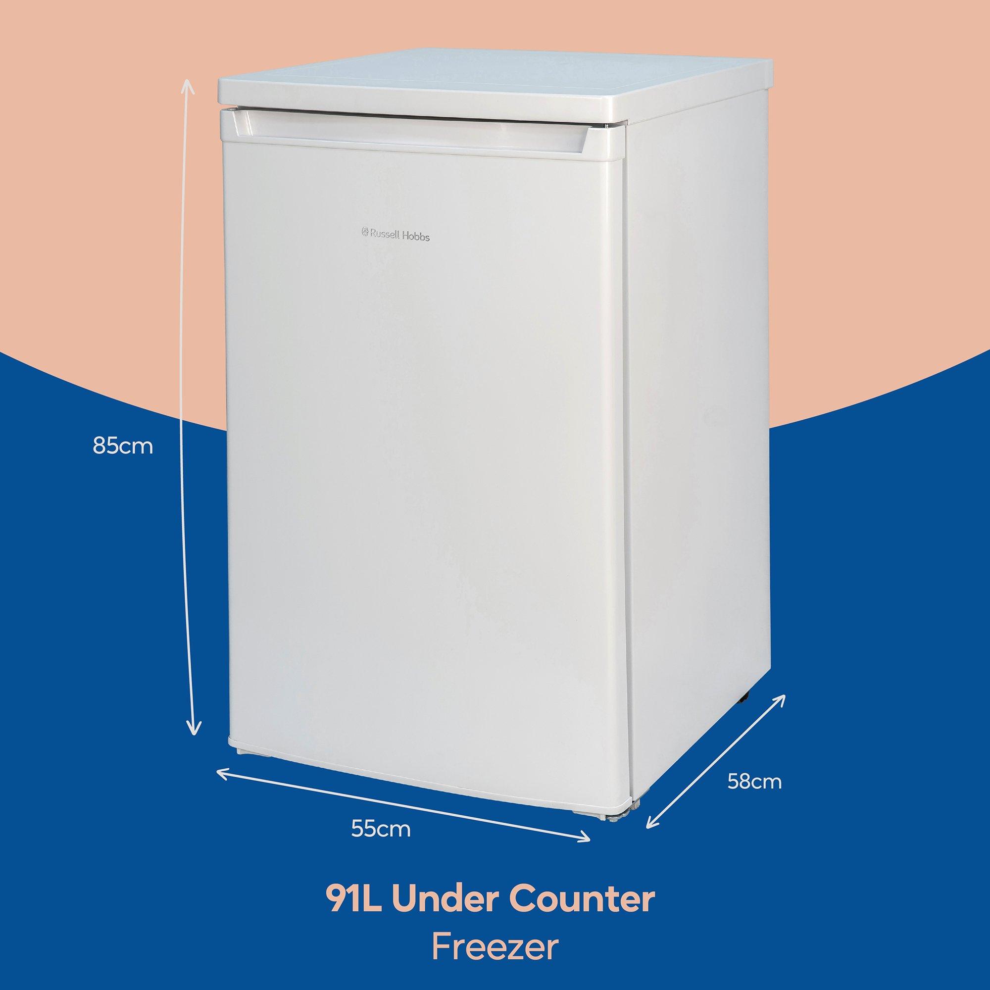 White - Russell Hobbs - RH85UCFZ552E1W Under-Counter Freezer in White - 4