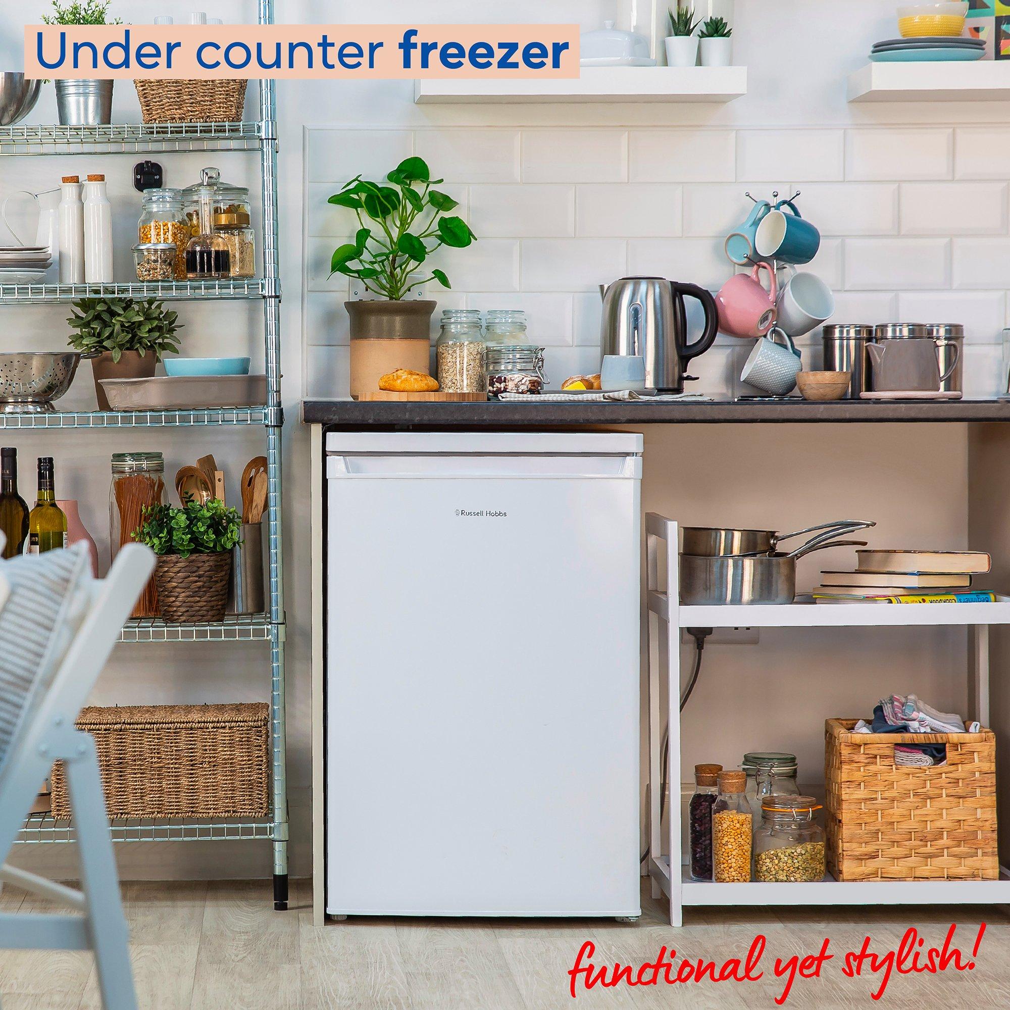 White - Russell Hobbs - RH85UCFZ552E1W Under-Counter Freezer in White - 5