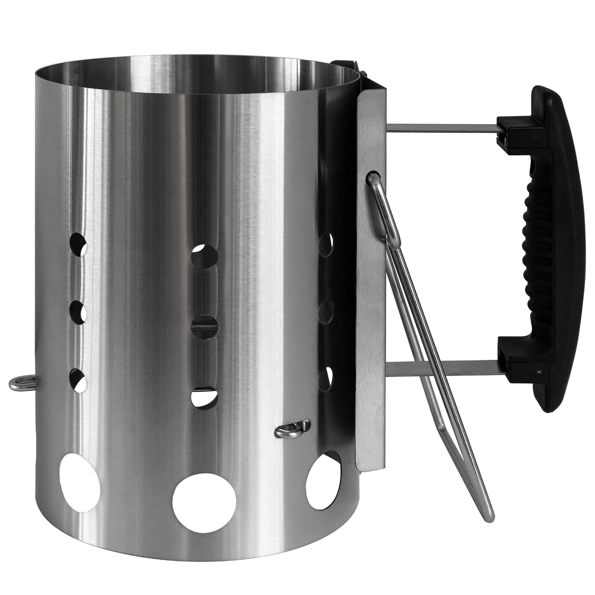 George Foreman  Gfcms14 Quick-Fire Compact Chimney Bbq Starter - Stainless Steel - 14CM