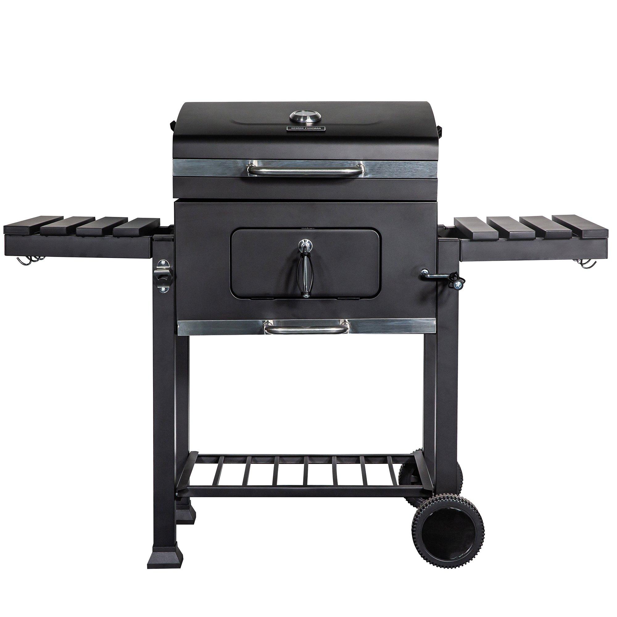 George Foreman  Gfcsbbqxl Xl Charcoal Bbq In Black - XL