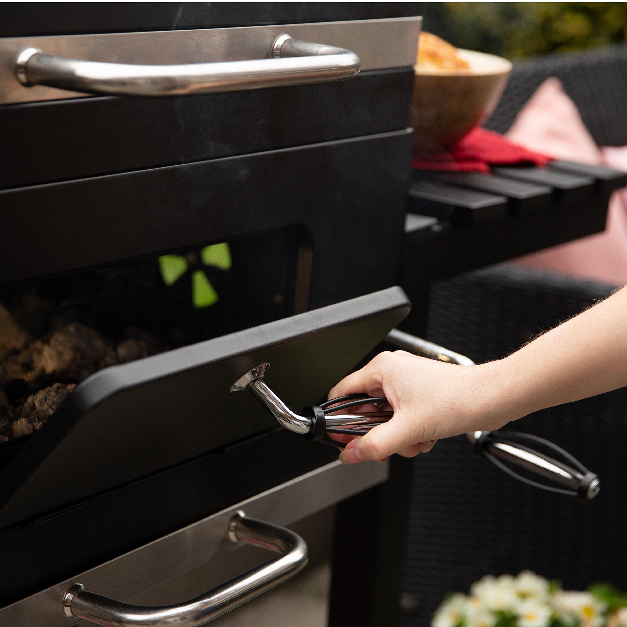 Black - George Foreman - GFCSBBQXL XL Charcoal BBQ in Black - 6