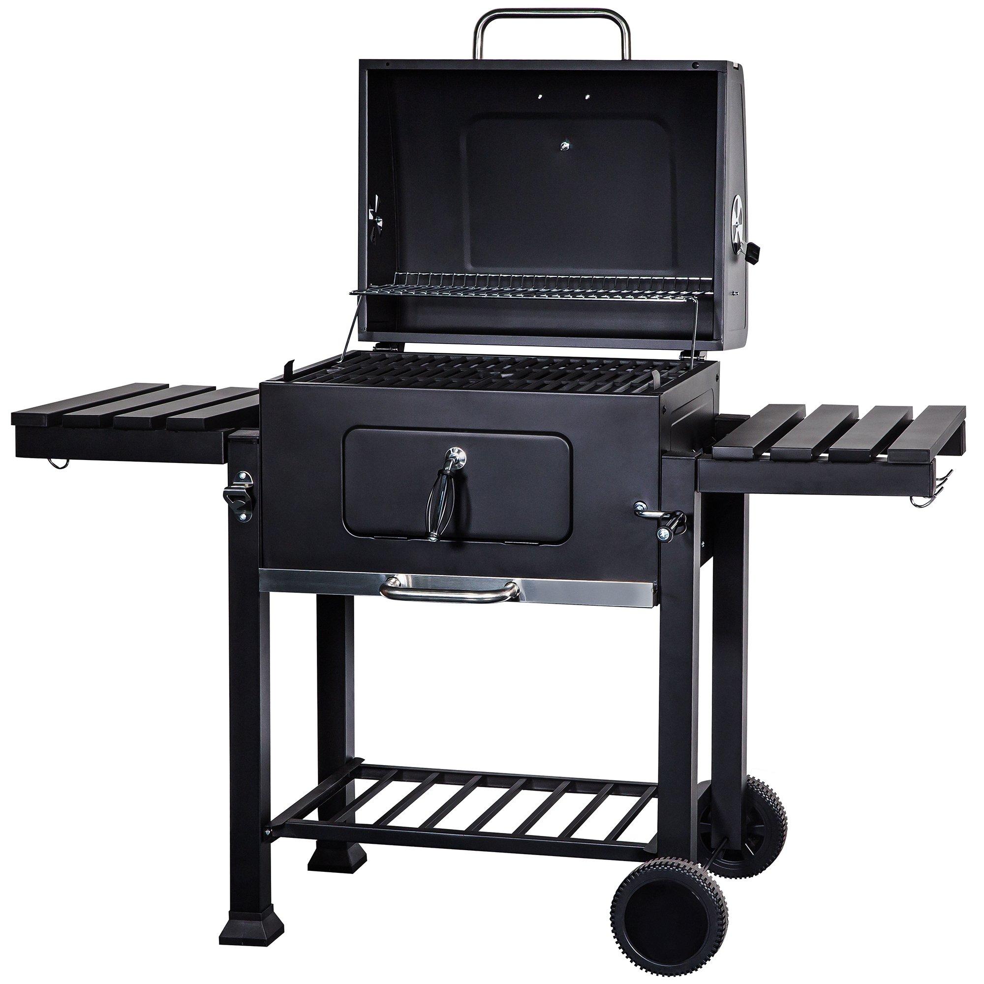 Black - George Foreman - GFCSBBQXL XL Charcoal BBQ in Black - 10