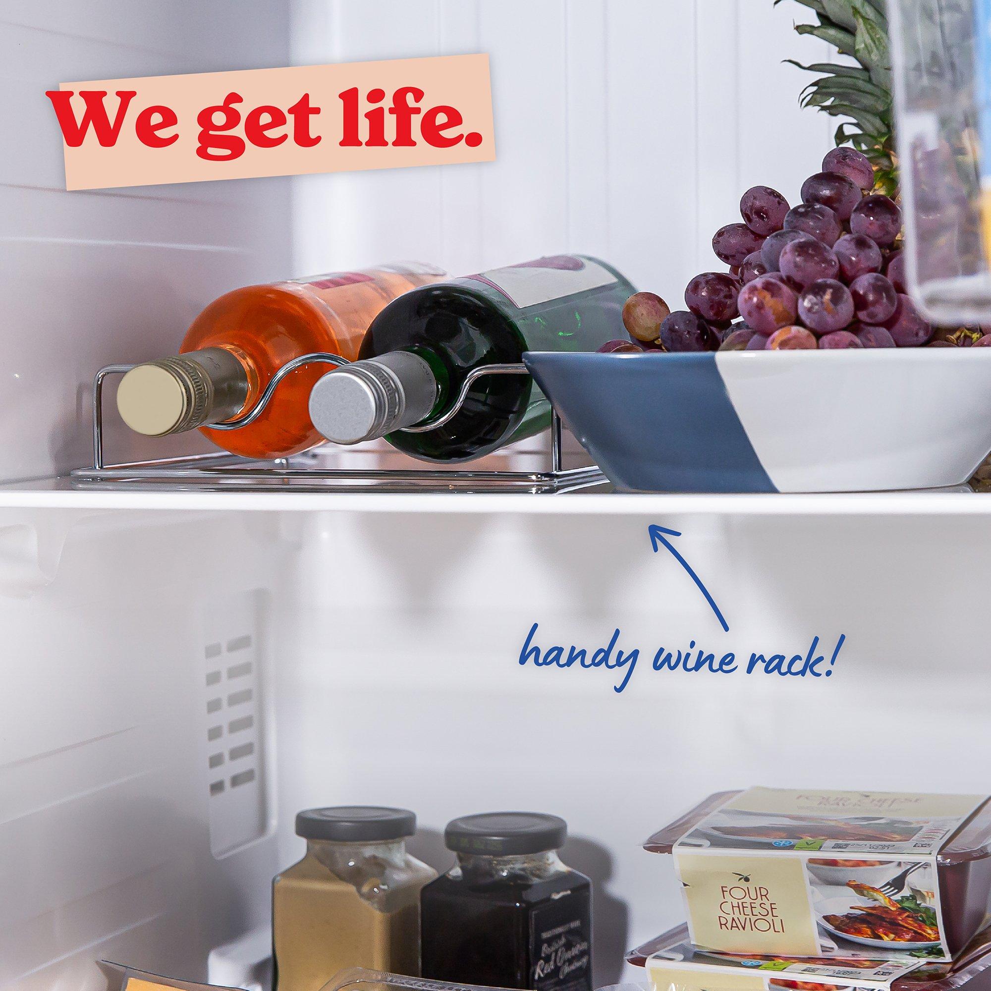 Black - Russell Hobbs - RH90AFF201B Slimline American Fridge Freezer Black - 11