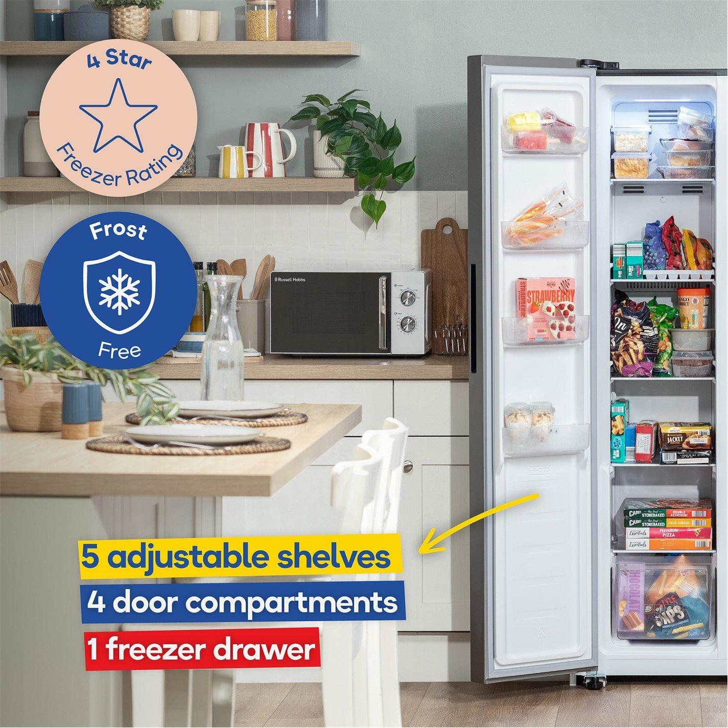 Stainless Steel - Russell Hobbs - RH90AFF201SS-WD Fridge Freezer Water Dispenser - 5